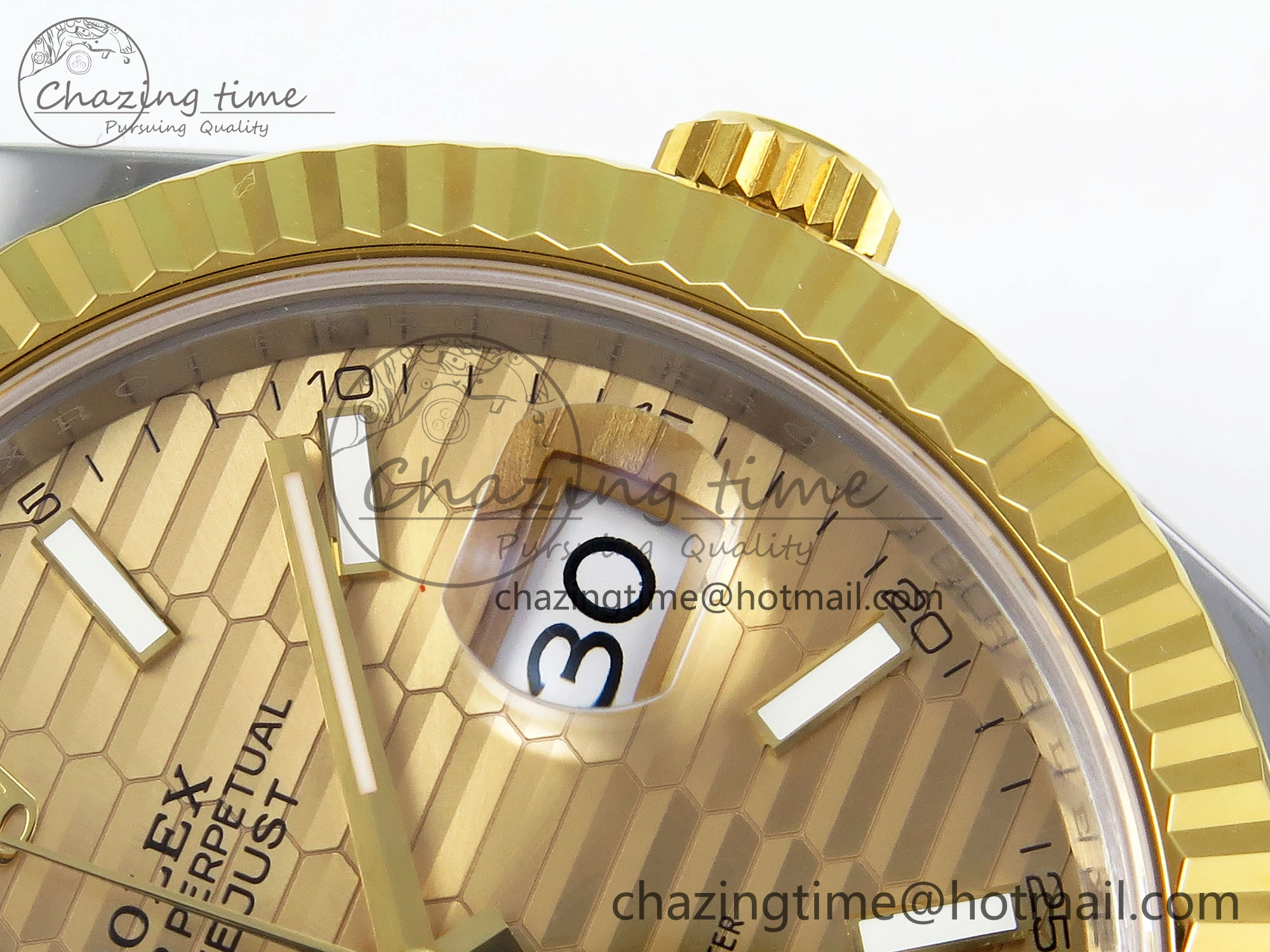 Packable DateJust 41 126331 VSF 1:1 Best Edition 904L Steel Yellow Gold Textured Dial on SS YG Jubilee Bracelet VS 1710