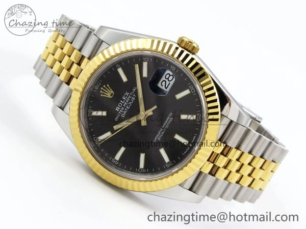 DateJust 41 126333 904L SS VSF 1:1 Best Edition Black Stick Dial on Jubilee Bracelet VS TravelReady 1573