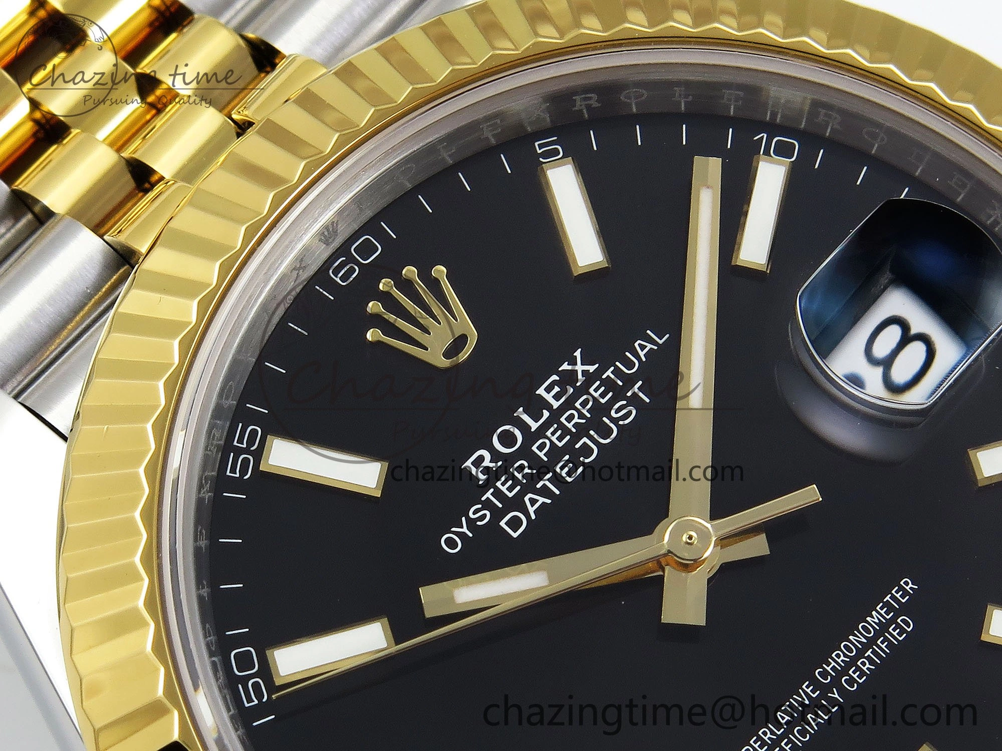 DateJust 41 126333 904L SS VSF 1:1 Best Edition Black Stick Dial on Jubilee Bracelet VS TravelReady 1573