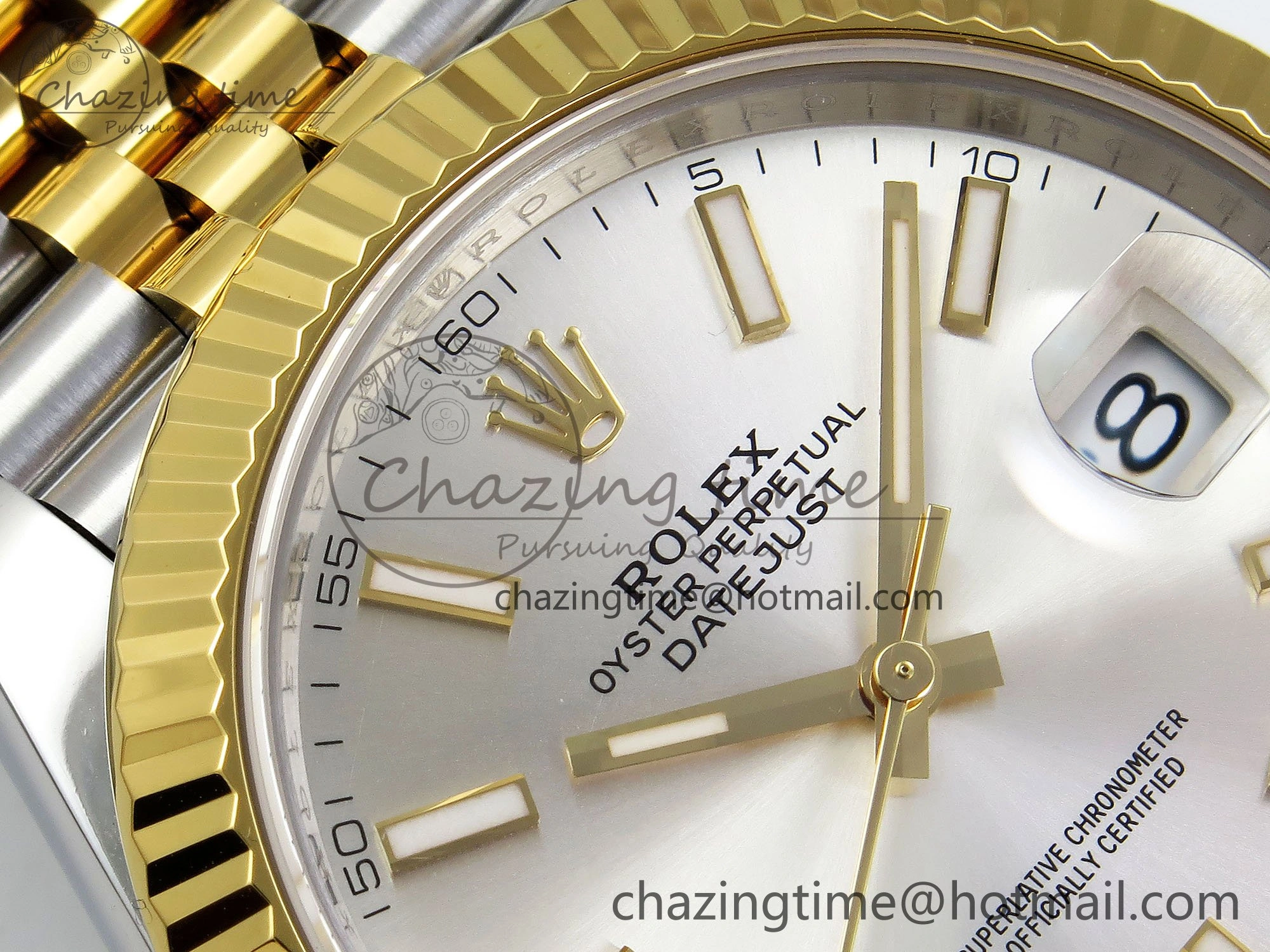 DateJust 41 126333 904L SS VSF 1:1 Best Edition Silver Stick Dial on Jubilee Bracelet VS TimelessDesign 1572