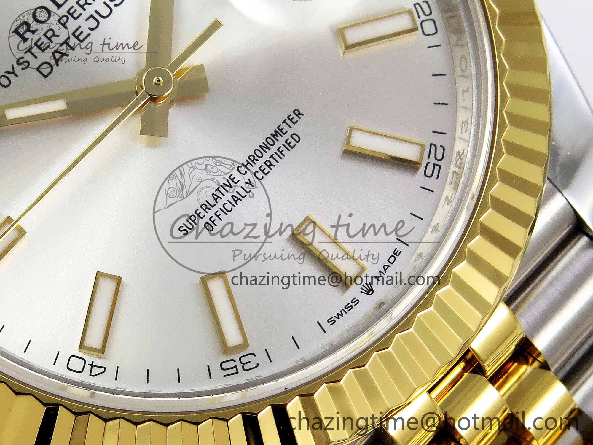 DateJust 41 126333 904L SS VSF 1:1 Best Edition Silver Stick Dial on Jubilee Bracelet VS TimelessDesign 1572