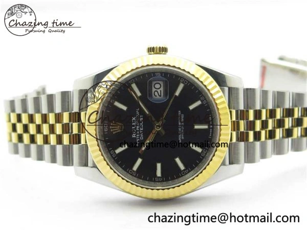 DateJust 41 126333 904L SS YG VSF 1:1 Best Edition Black Dial on 904L Jubilee Bracelet VS Effortless 2645