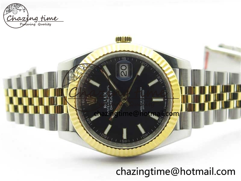 DateJust 41 126333 904L SS YG VSF 1:1 Best Edition Black Dial on 904L Jubilee Bracelet VS Effortless 2645