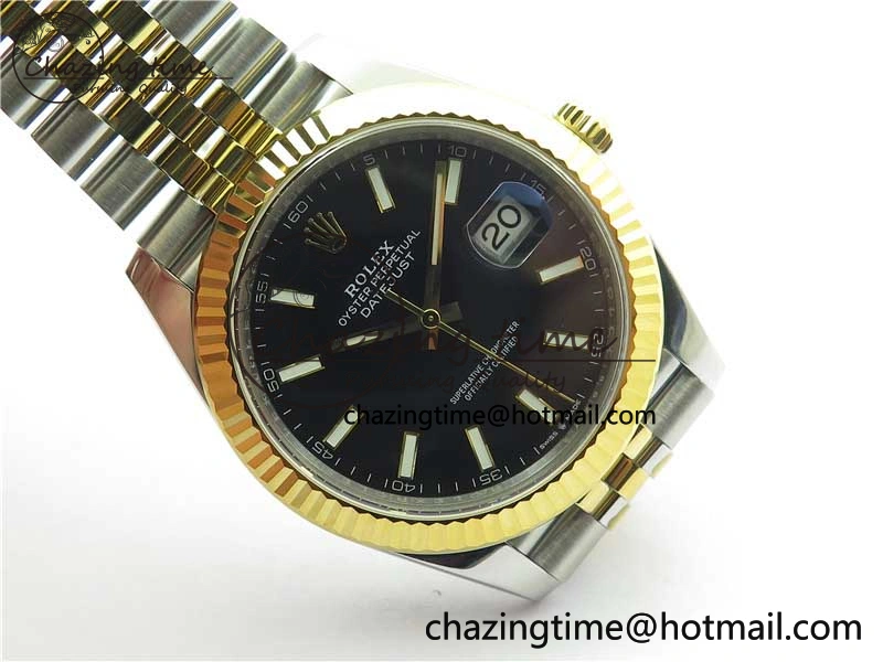 DateJust 41 126333 904L SS YG VSF 1:1 Best Edition Black Dial on 904L Jubilee Bracelet VS Effortless 2645