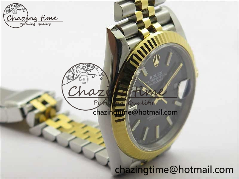 DateJust 41 126333 904L SS YG VSF 1:1 Best Edition Black Dial on 904L Jubilee Bracelet VS Effortless 2645