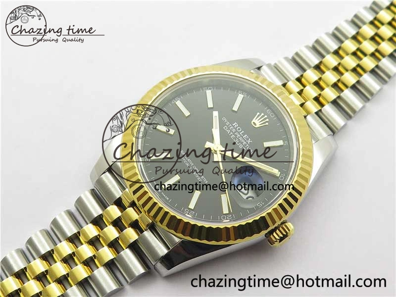 DateJust 41 126333 904L SS YG VSF 1:1 Best Edition Black Dial on 904L Jubilee Bracelet VS Effortless 2645