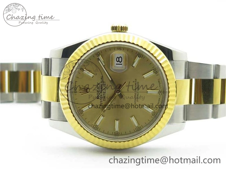 DateJust 41 126333 904L SS YG VSF 1:1 Best Edition YG Dial on Oyster Bracelet VS Durable 2726