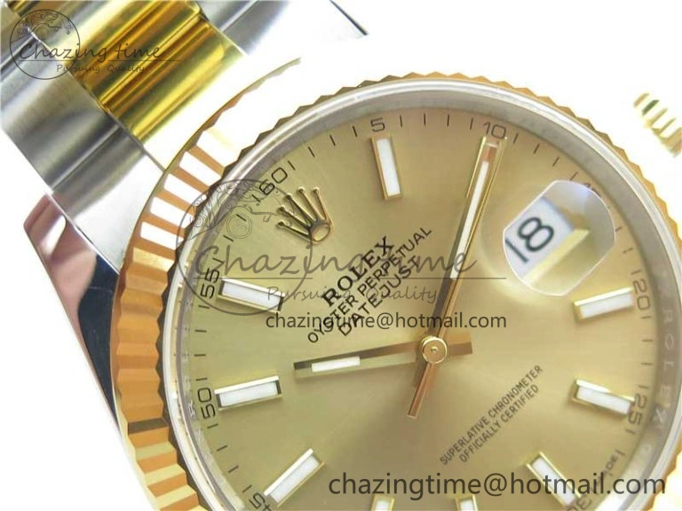 DateJust 41 126333 904L SS YG VSF 1:1 Best Edition YG Dial on Oyster Bracelet VS Durable 2726