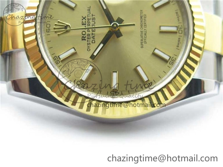 DateJust 41 126333 904L SS YG VSF 1:1 Best Edition YG Dial on Oyster Bracelet VS Durable 2726