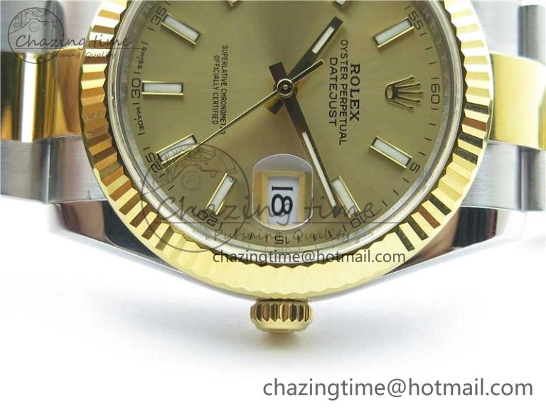 DateJust 41 126333 904L SS YG VSF 1:1 Best Edition YG Dial on Oyster Bracelet VS Durable 2726