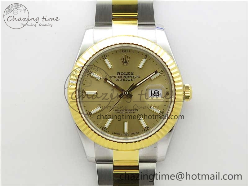DateJust 41 126333 904L SS YG VSF 1:1 Best Edition YG Dial on Oyster Bracelet VS Durable 2726