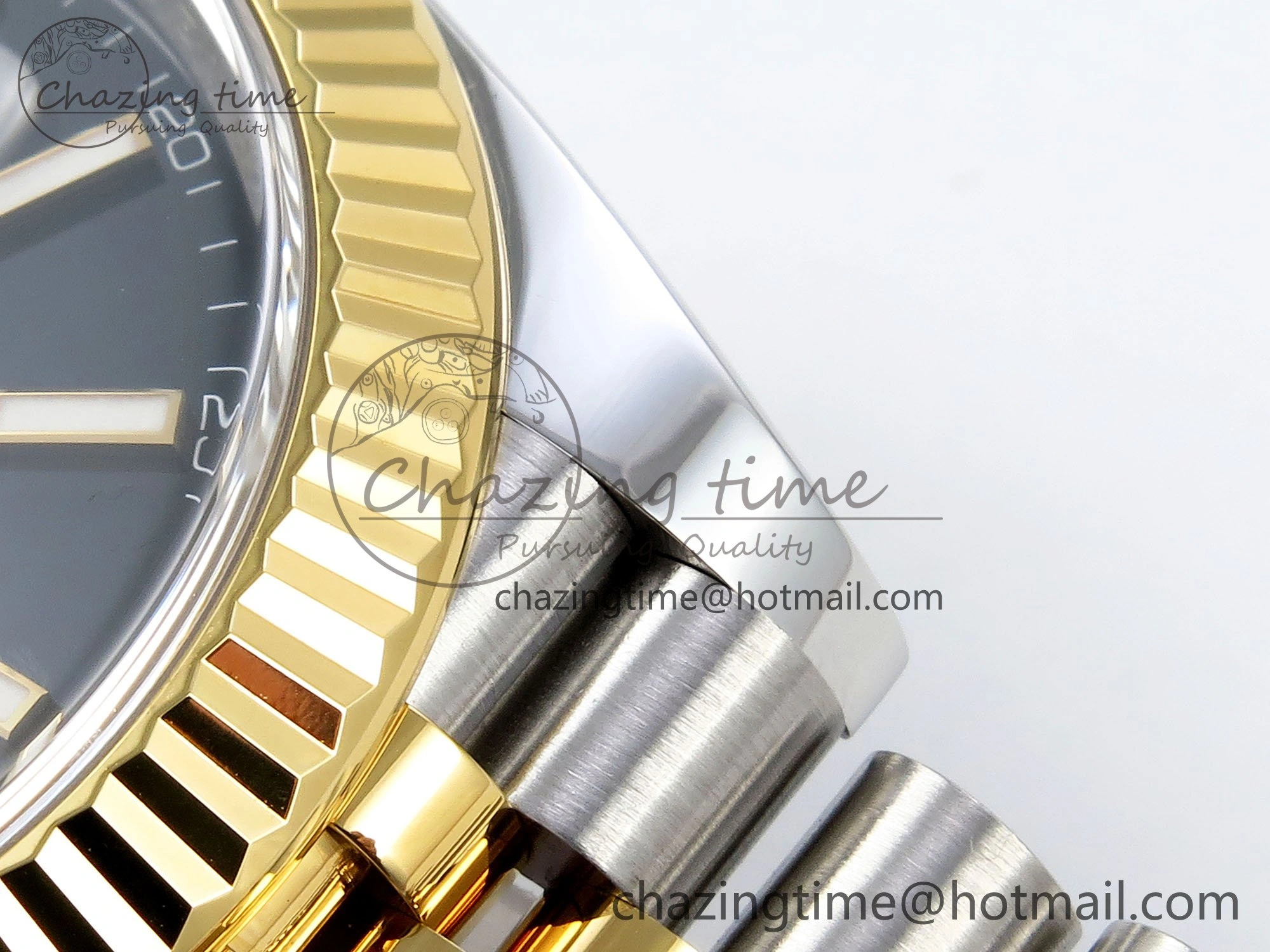 Thermal DateJust 41 126333 Clean 1:1 Best Edition 904L Steel Black Stick Dial on SS YG Jubilee Bracelet VR 1560