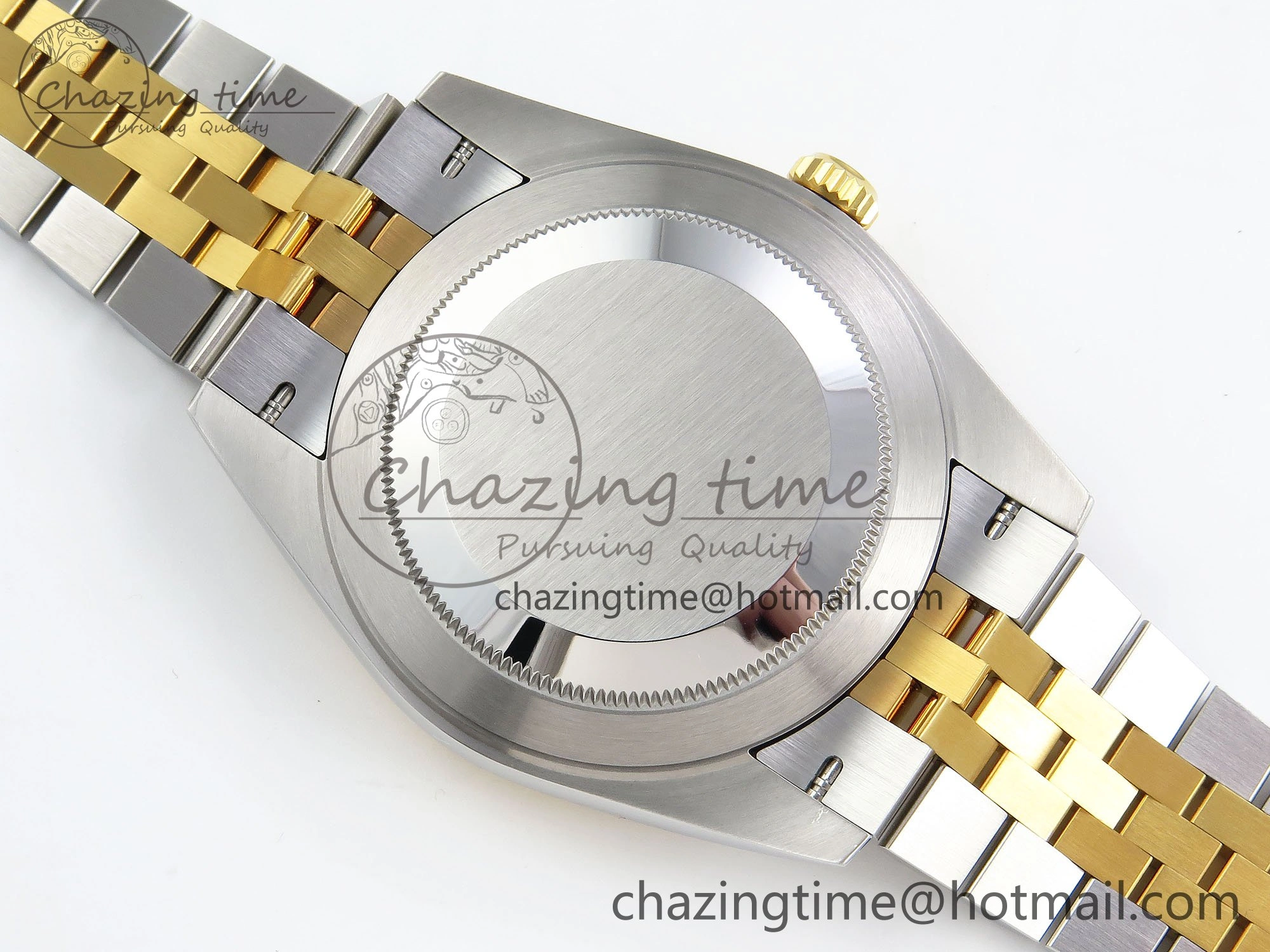 Unisex DateJust 41 126333 Clean 1:1 Best Edition 904L Steel Gray Dial Green Roman Marker on SS YG Jubilee Bracelet VR 1563
