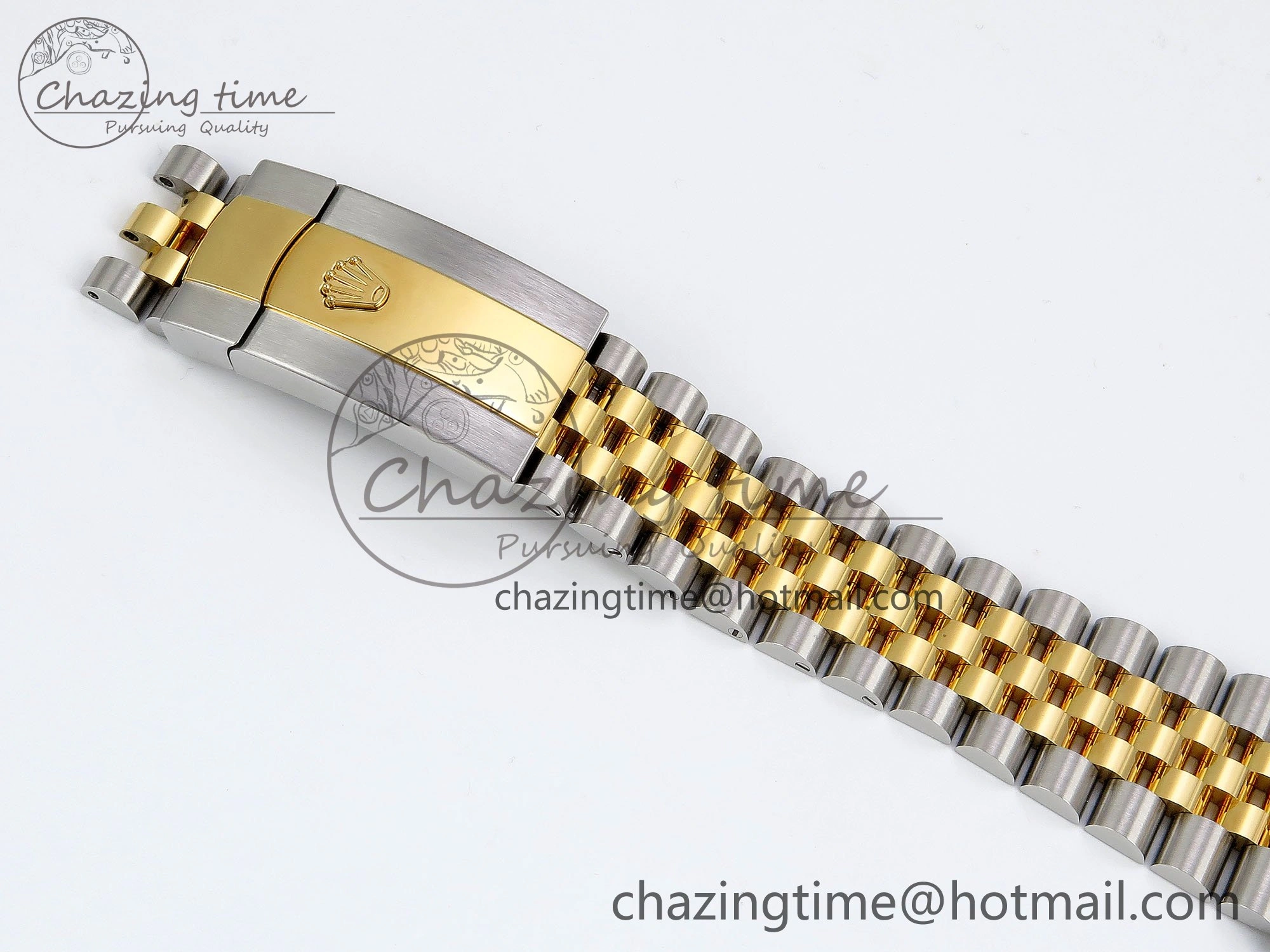 Unisex DateJust 41 126333 Clean 1:1 Best Edition 904L Steel Gray Dial Green Roman Marker on SS YG Jubilee Bracelet VR 1563