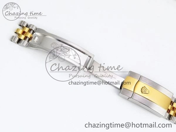 Unisex DateJust 41 126333 Clean 1:1 Best Edition 904L Steel Gray Dial Green Roman Marker on SS YG Jubilee Bracelet VR 1563