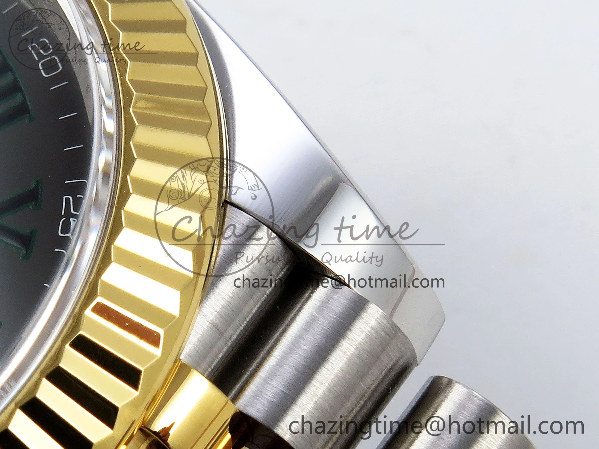 Unisex DateJust 41 126333 Clean 1:1 Best Edition 904L Steel Gray Dial Green Roman Marker on SS YG Jubilee Bracelet VR 1563