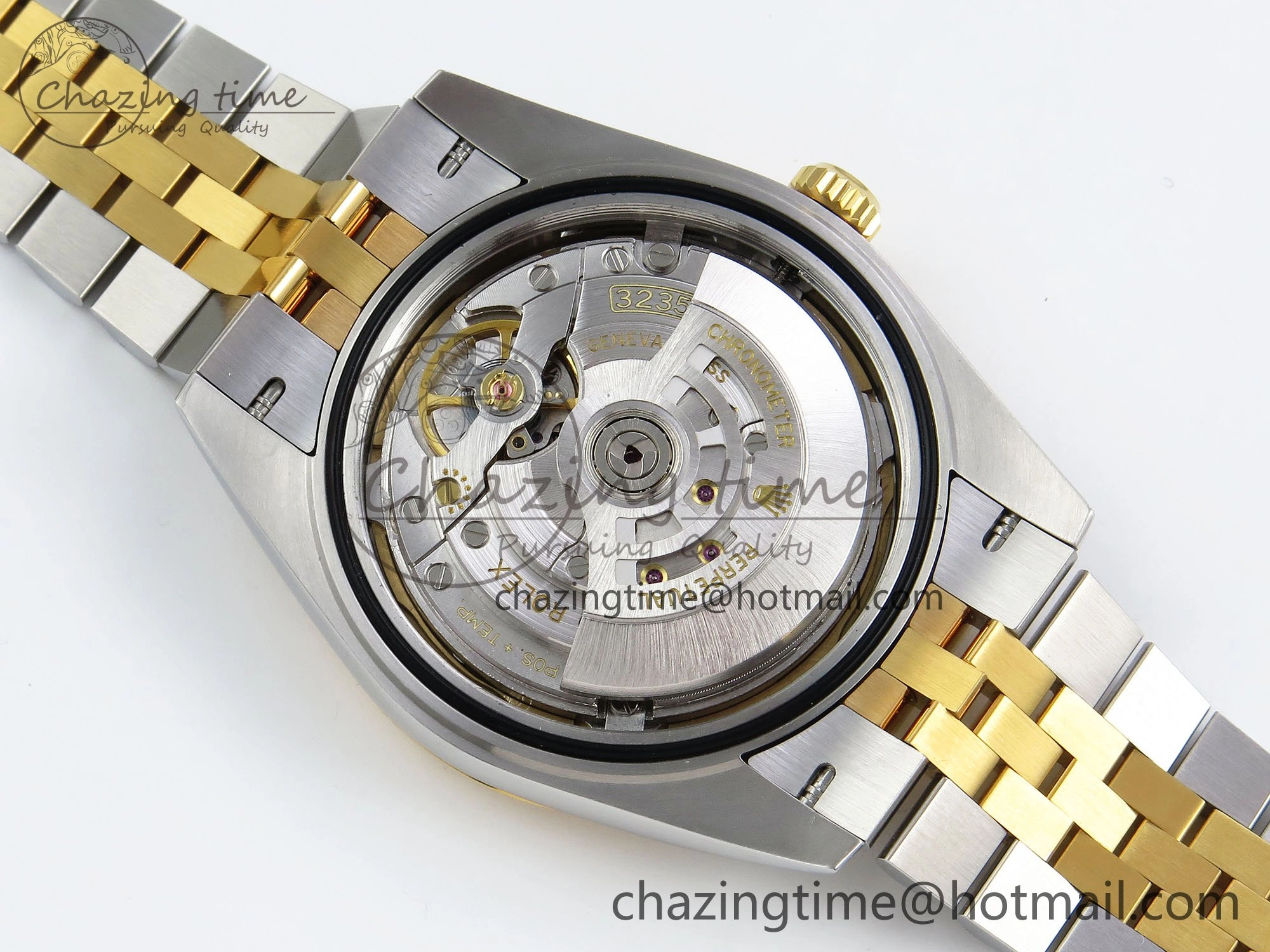 Unisex DateJust 41 126333 Clean 1:1 Best Edition 904L Steel Gray Dial Green Roman Marker on SS YG Jubilee Bracelet VR 1563