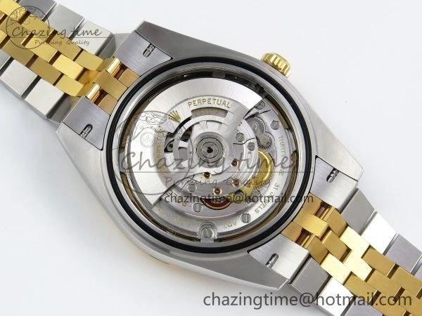 Unisex DateJust 41 126333 Clean 1:1 Best Edition 904L Steel Gray Dial Green Roman Marker on SS YG Jubilee Bracelet VR 1563