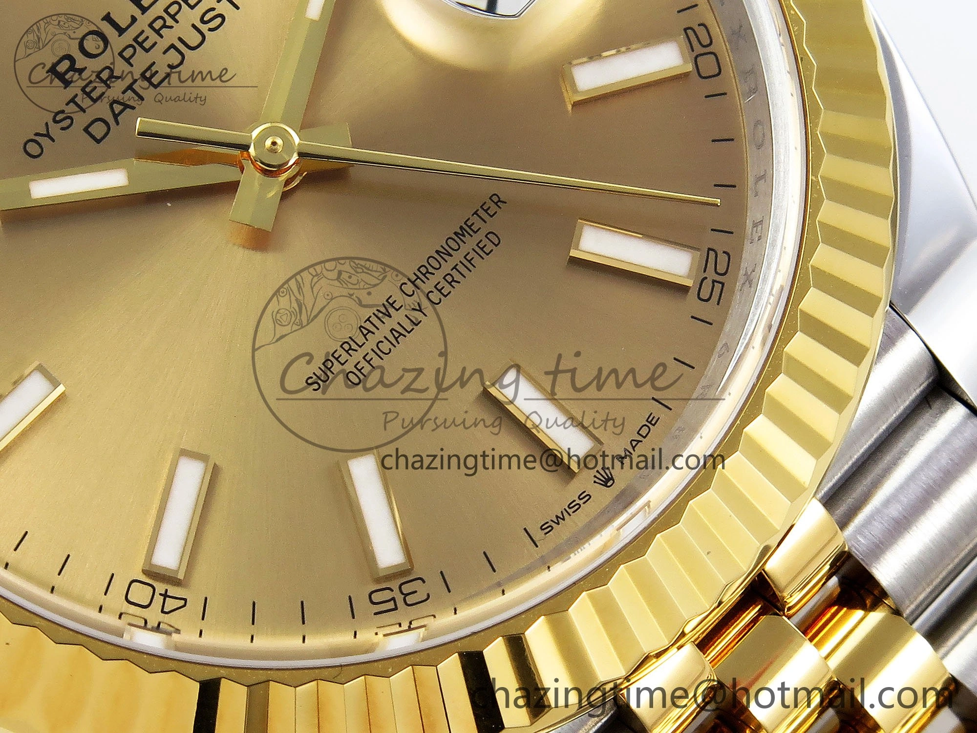 Packable DateJust 41 126333 Clean 1:1 Best Edition 904L Steel YG Stick Dial on SS YG Jubilee Bracelet VR 1574