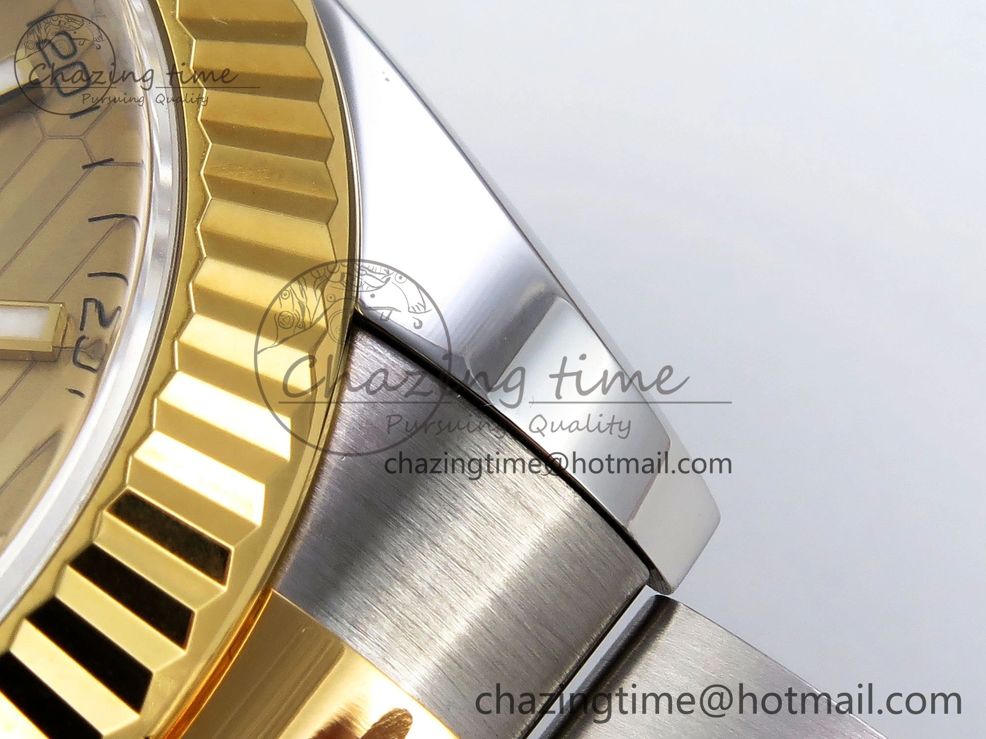 DateJust 41 126333 Clean 1:1 Best Edition 904L Steel YG Textured Dial on SS YG Oyster Bracelet VR Bright 1634