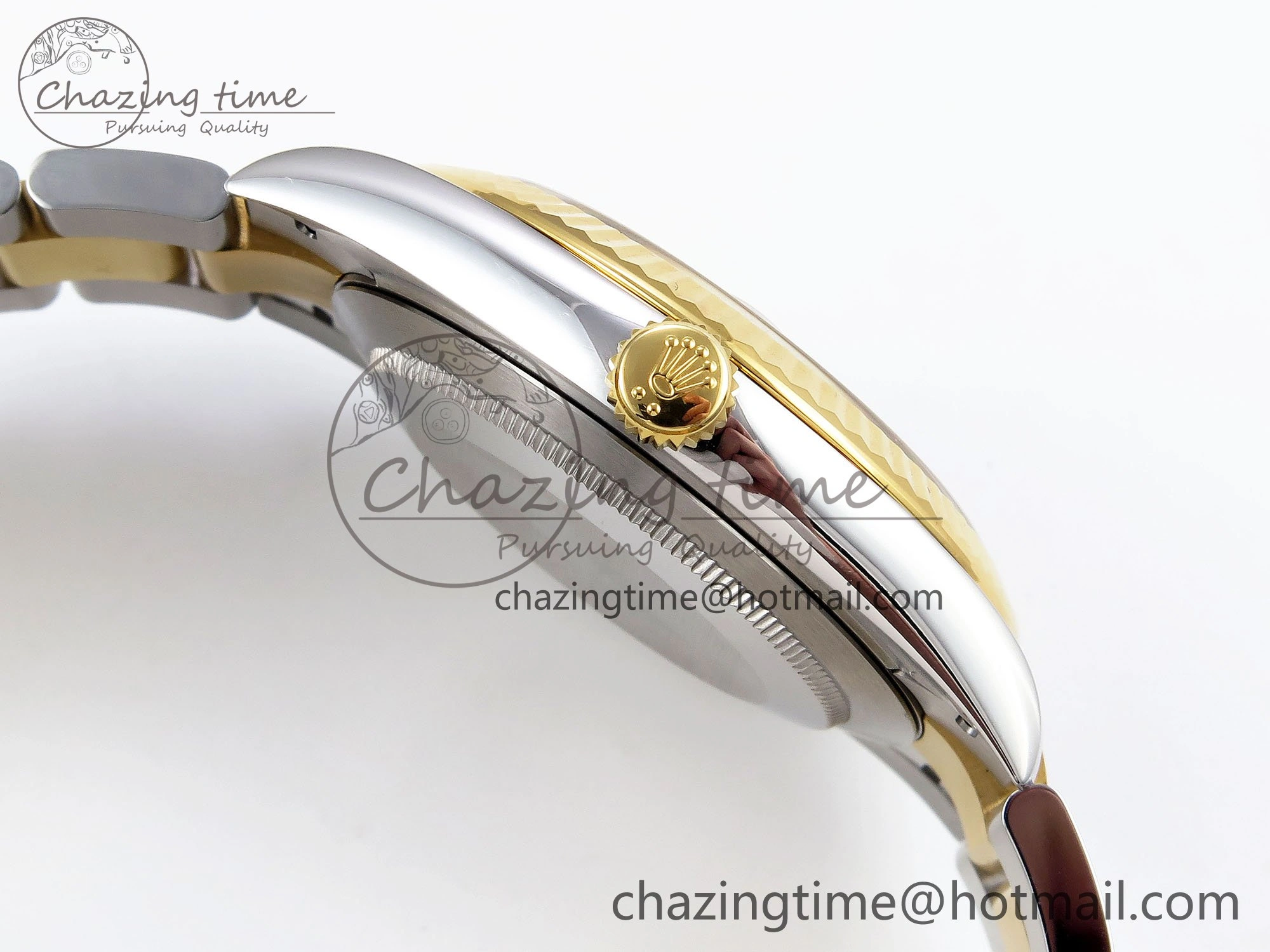 DateJust 41 126333 Clean 1:1 Best Edition 904L Steel YG Textured Dial on SS YG Oyster Bracelet VR Bright 1634
