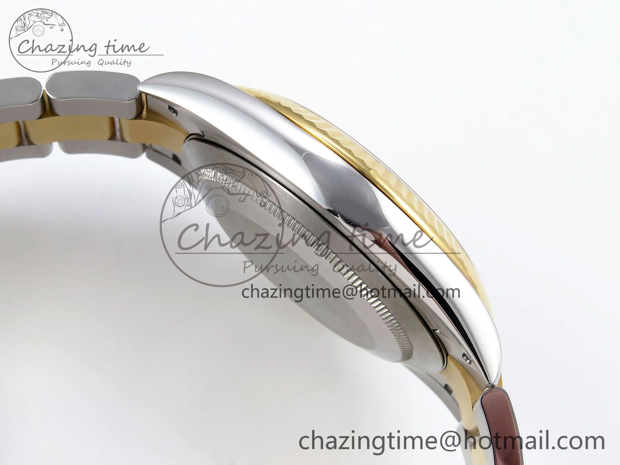 DateJust 41 126333 Clean 1:1 Best Edition 904L Steel YG Textured Dial on SS YG Oyster Bracelet VR Bright 1634
