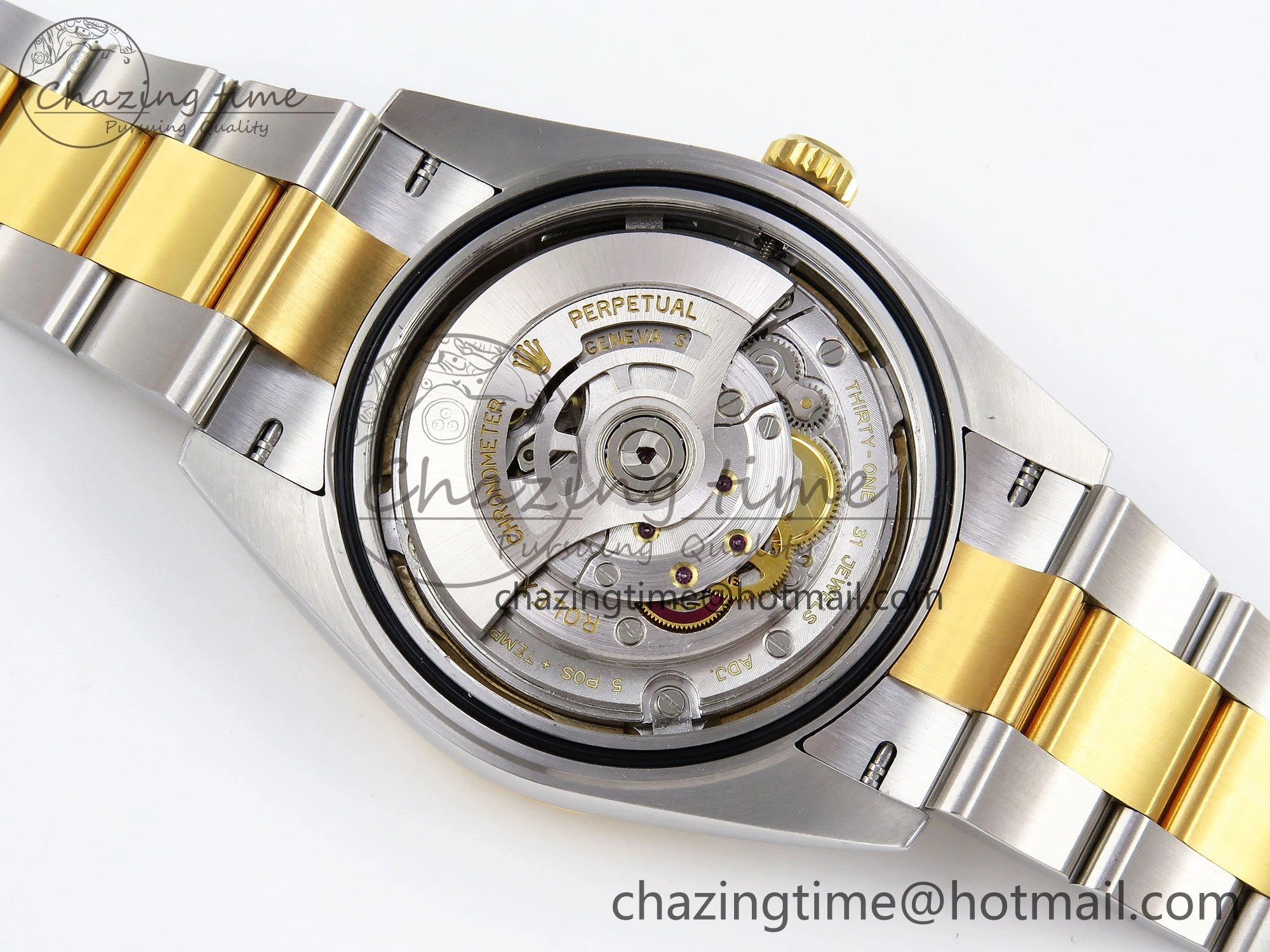 DateJust 41 126333 Clean 1:1 Best Edition 904L Steel YG Textured Dial on SS YG Oyster Bracelet VR Bright 1634