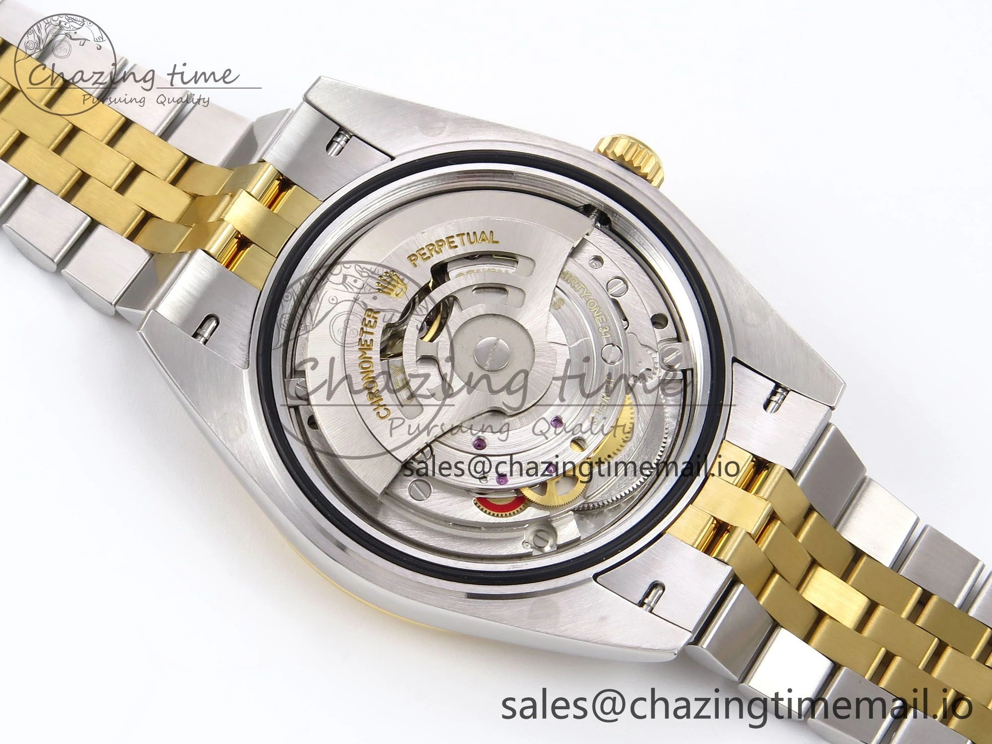 WeatherProof DateJust 41 126333 EWEF Best Edition Black Diamonds Dial on SS YG Jubilee Bracelet A 989