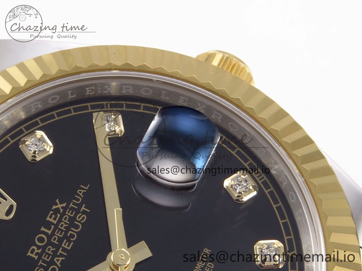 DateJust 41 126333 EWEF Best Edition Black Diamonds Dial on SS YG Oyster Bracelet A SportInspired 974