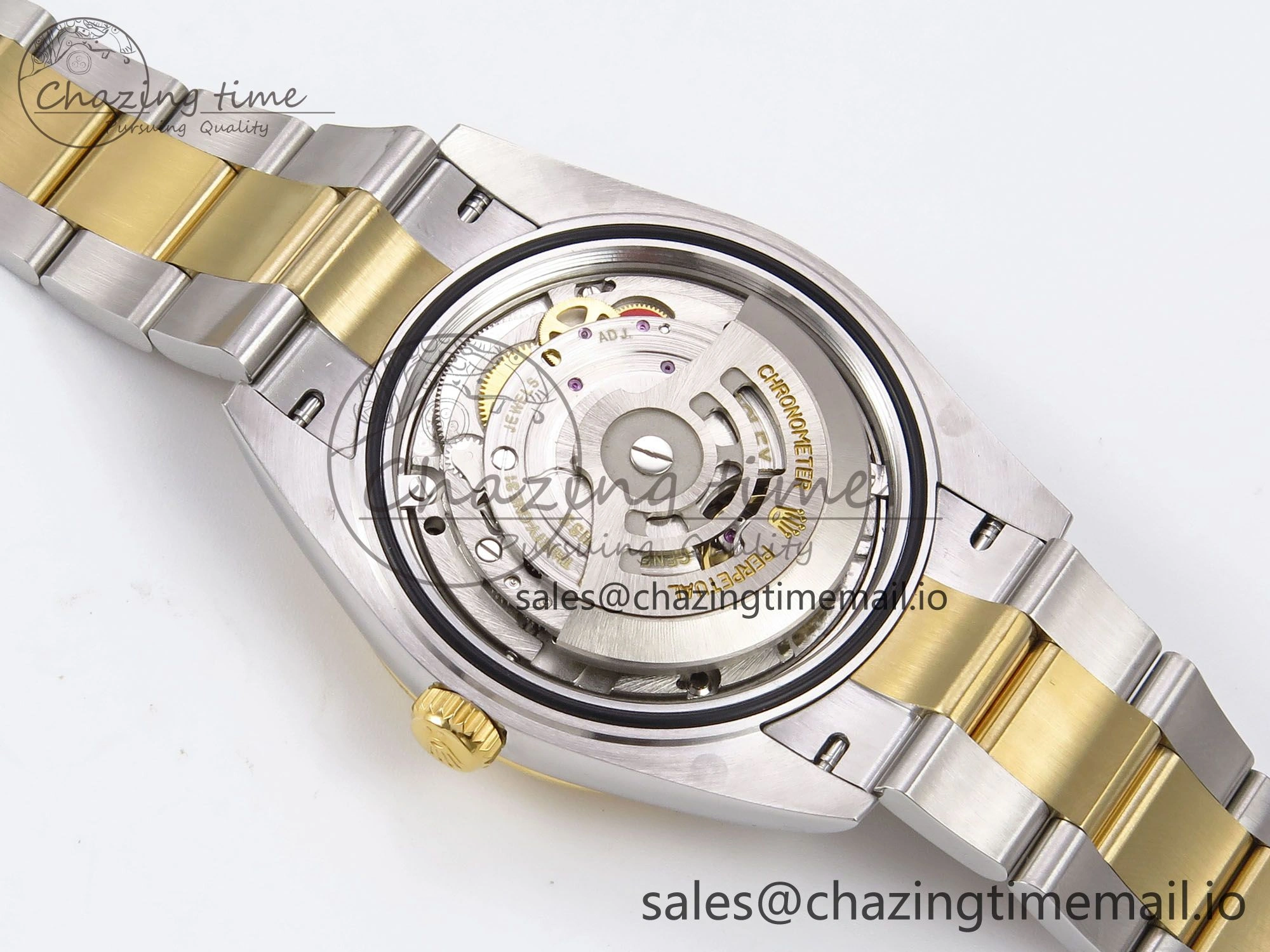 DateJust 41 126333 EWEF Best Edition Black Stick Dial on SS YG Oyster Bracelet A Neat 969