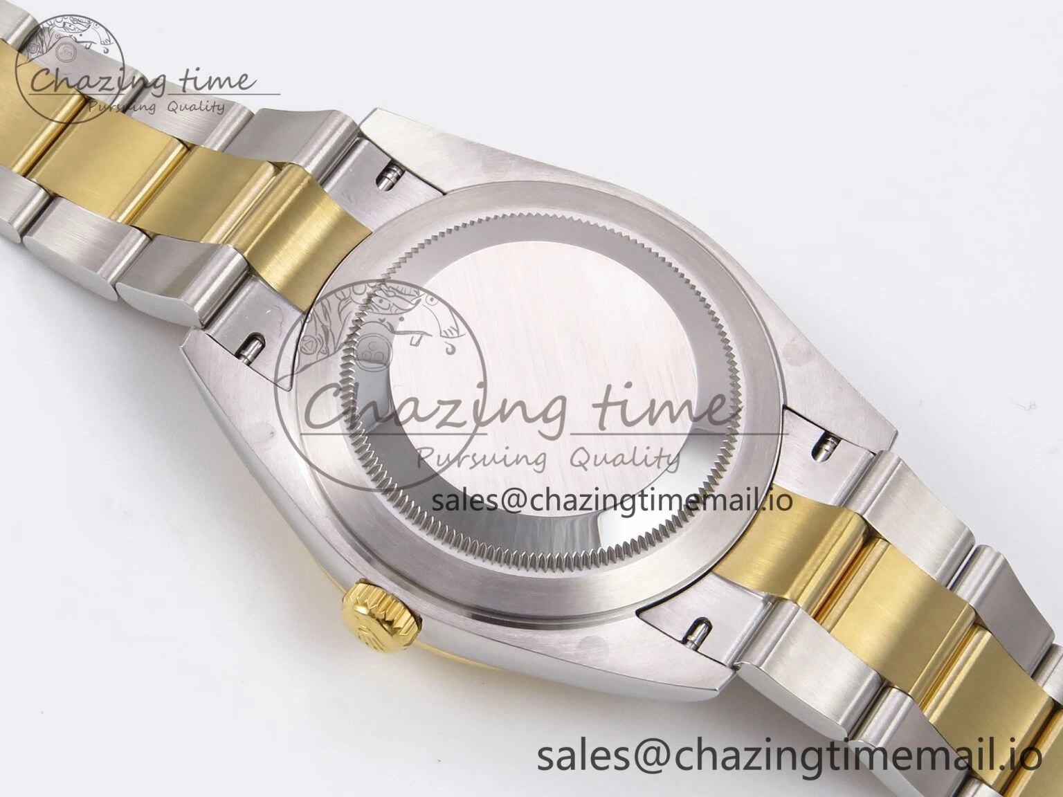 NewStyle DateJust 41 126333 EWEF Best Edition Gray Dial Green Roman Marker on SS YG Oyster Bracelet A 977