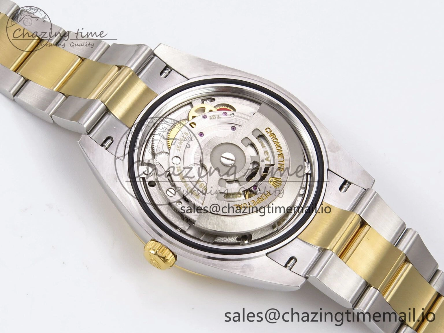 NewStyle DateJust 41 126333 EWEF Best Edition Gray Dial Green Roman Marker on SS YG Oyster Bracelet A 977