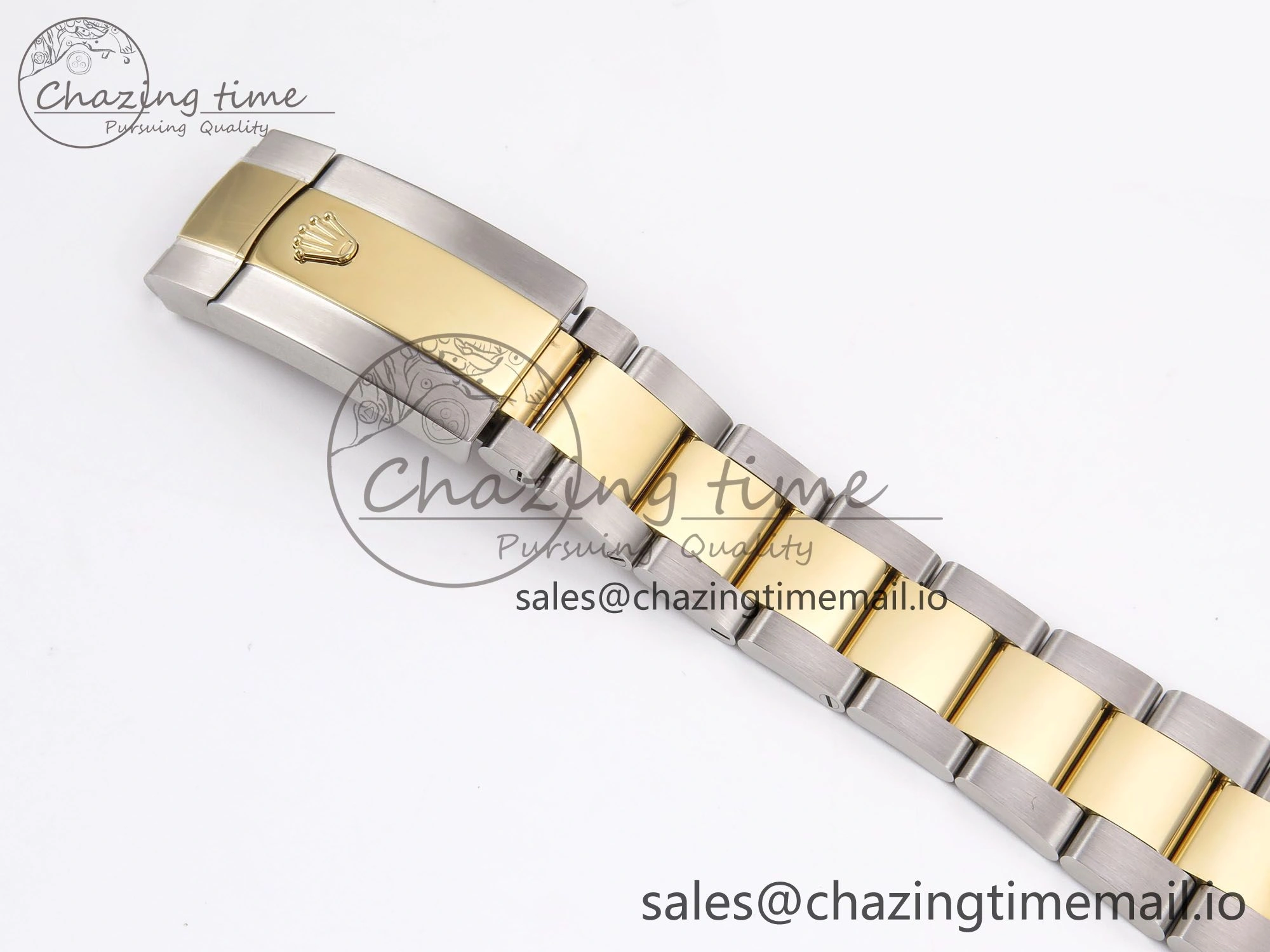 NewStyle DateJust 41 126333 EWEF Best Edition Gray Dial Green Roman Marker on SS YG Oyster Bracelet A 977
