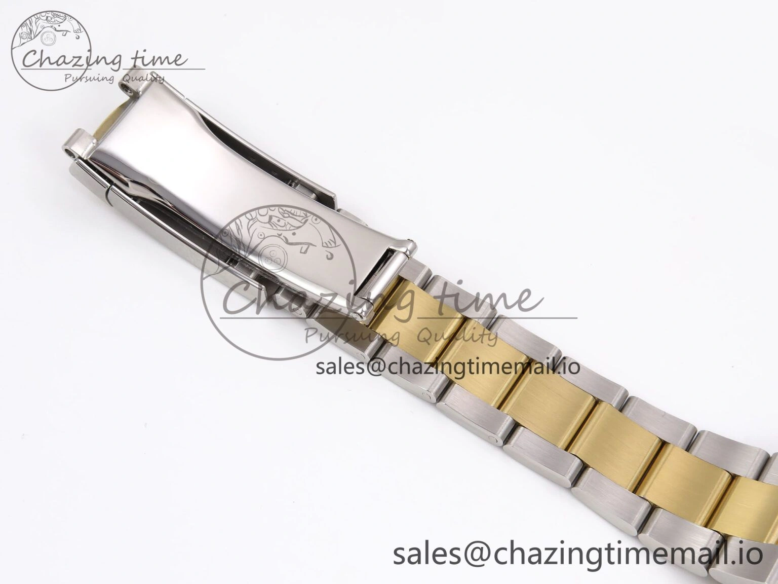 NewStyle DateJust 41 126333 EWEF Best Edition Gray Dial Green Roman Marker on SS YG Oyster Bracelet A 977