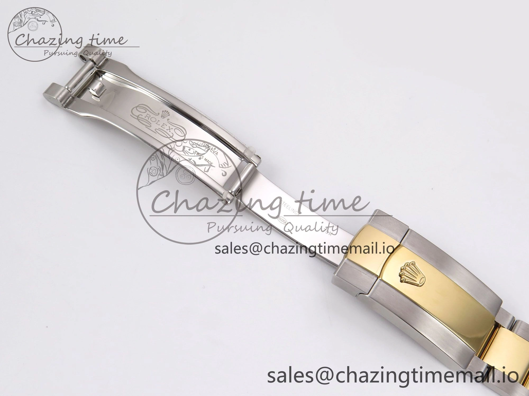 NewStyle DateJust 41 126333 EWEF Best Edition Gray Dial Green Roman Marker on SS YG Oyster Bracelet A 977