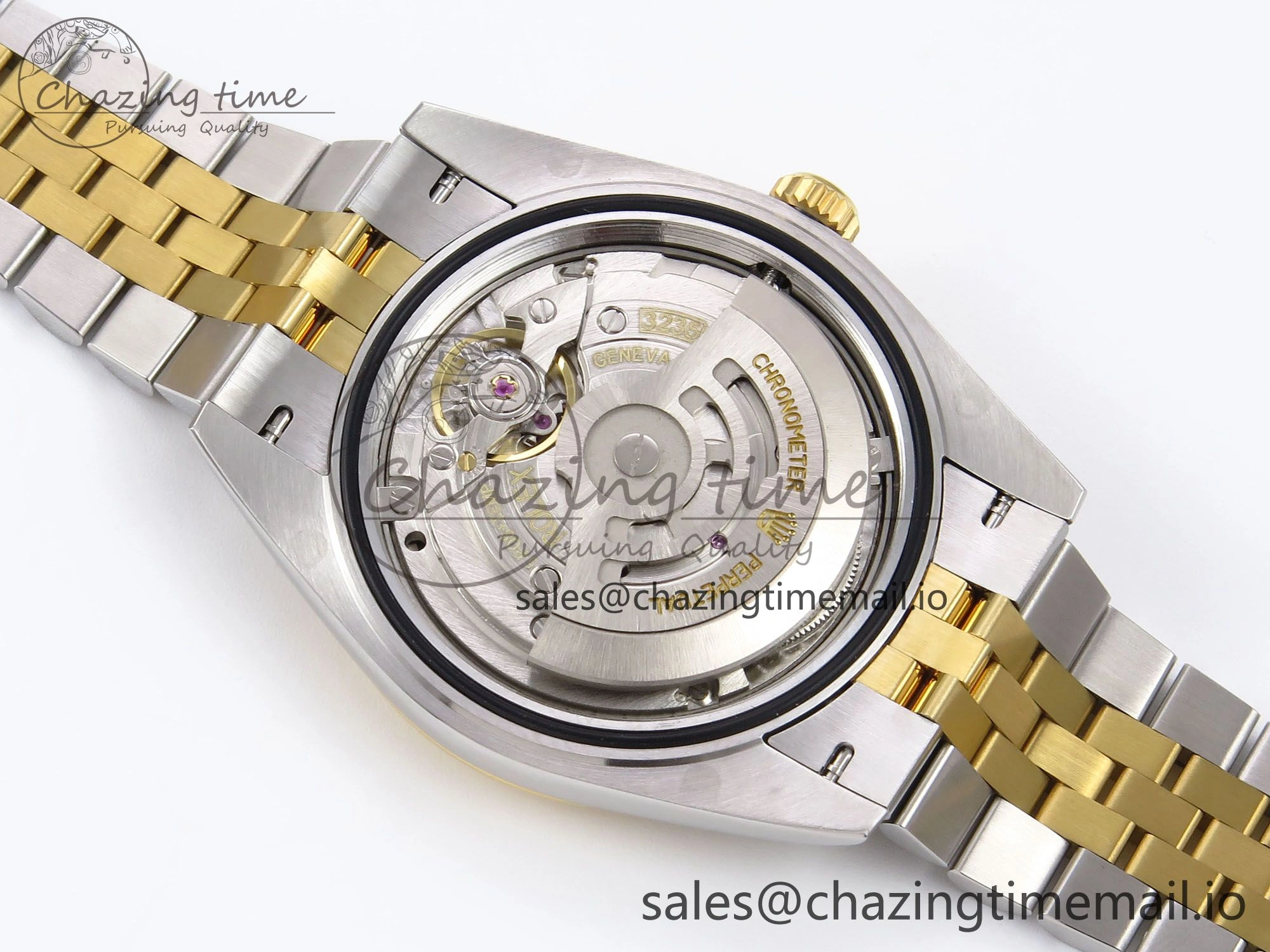 Seasonal DateJust 41 126333 EWEF Best Edition Gray Dial Green Roman Markers on SS YG Jubilee Bracelet A 988
