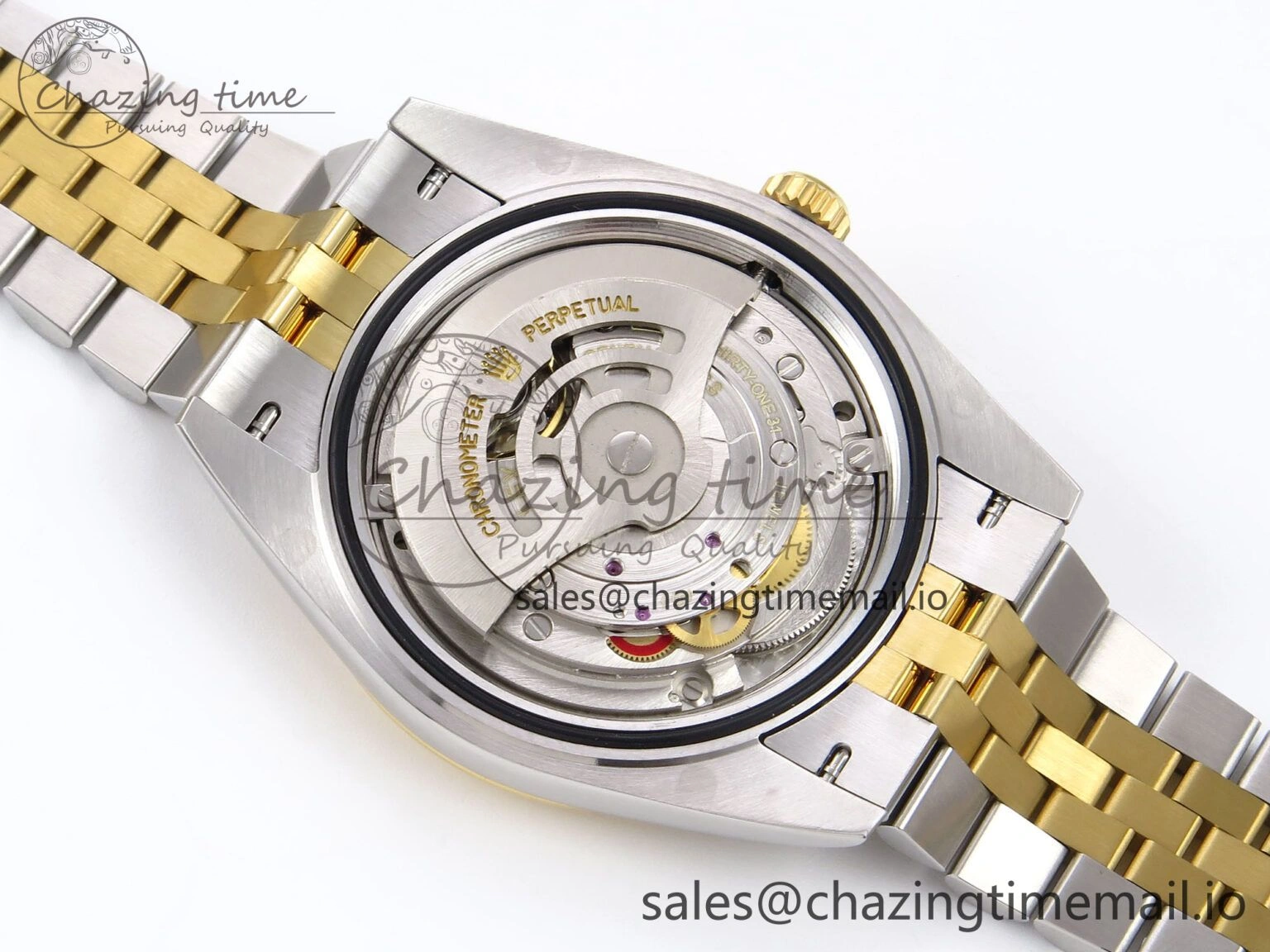 Seasonal DateJust 41 126333 EWEF Best Edition Gray Dial Green Roman Markers on SS YG Jubilee Bracelet A 988
