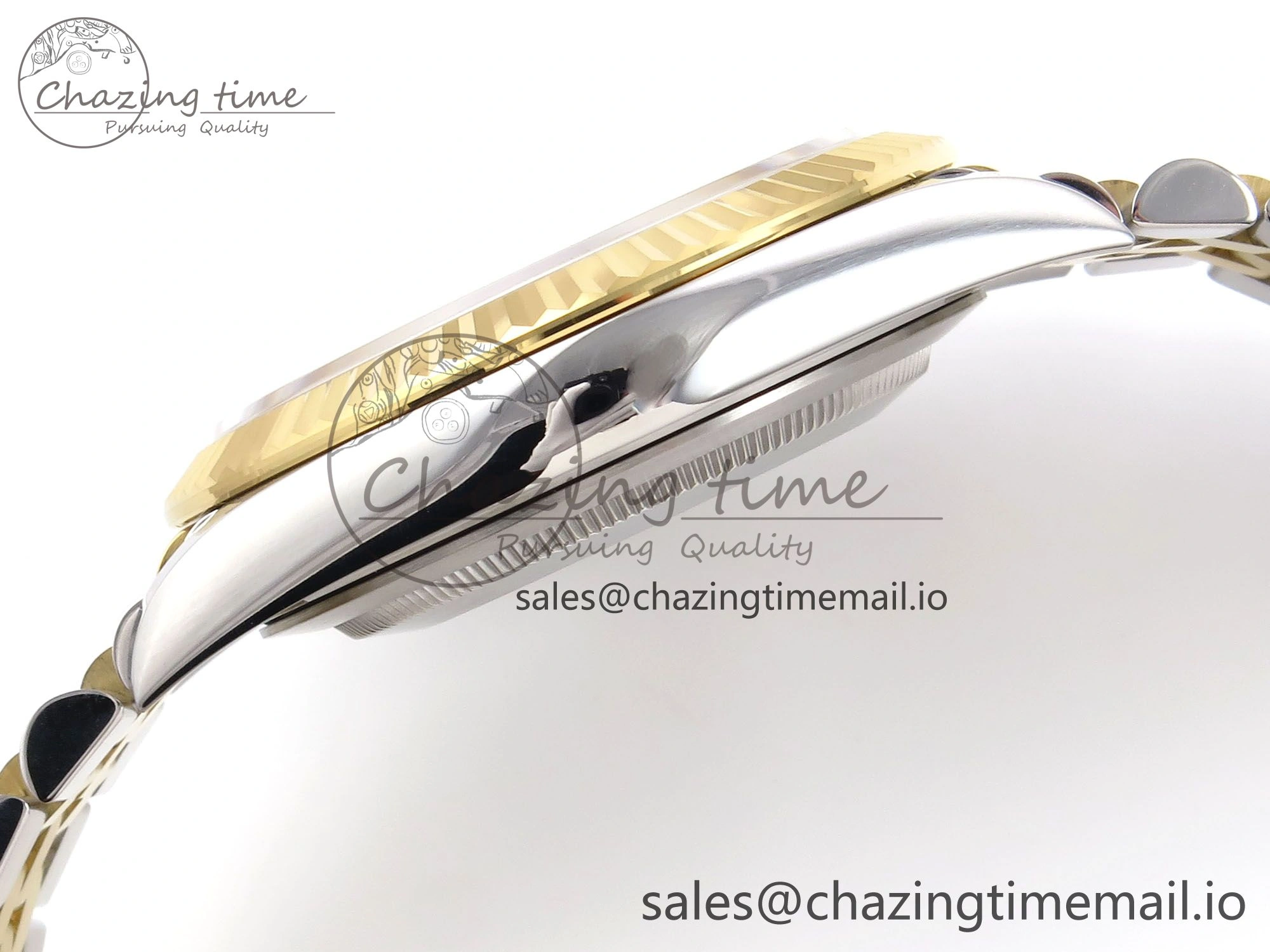 Unique DateJust 41 126333 EWEF Best Edition Silver Stick Dial on SS YG Jubilee Bracelet A 993