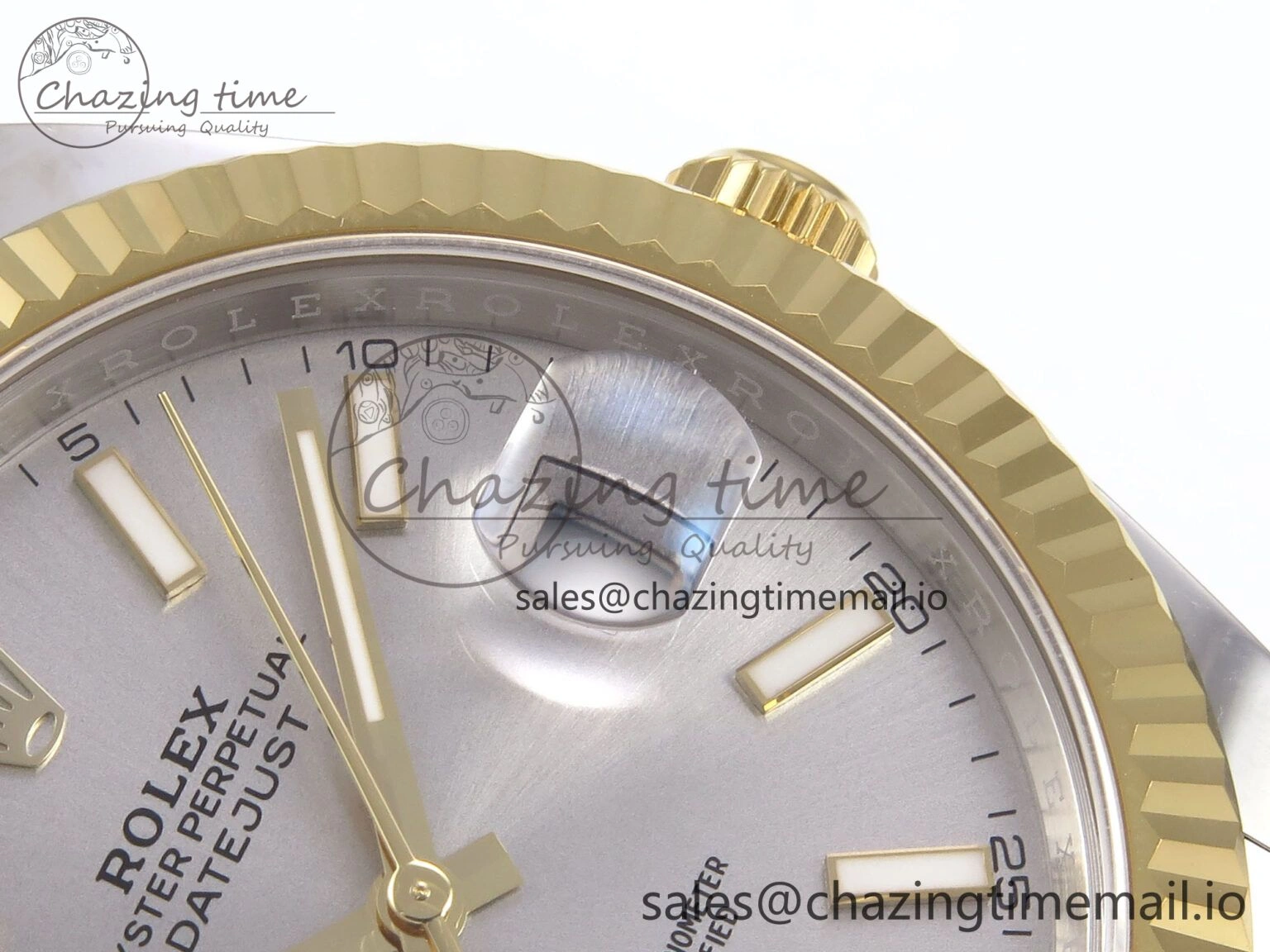 DateJust 41 126333 EWEF Best Edition Silver Stick Dial on SS YG Oyster Bracelet A Casual 975