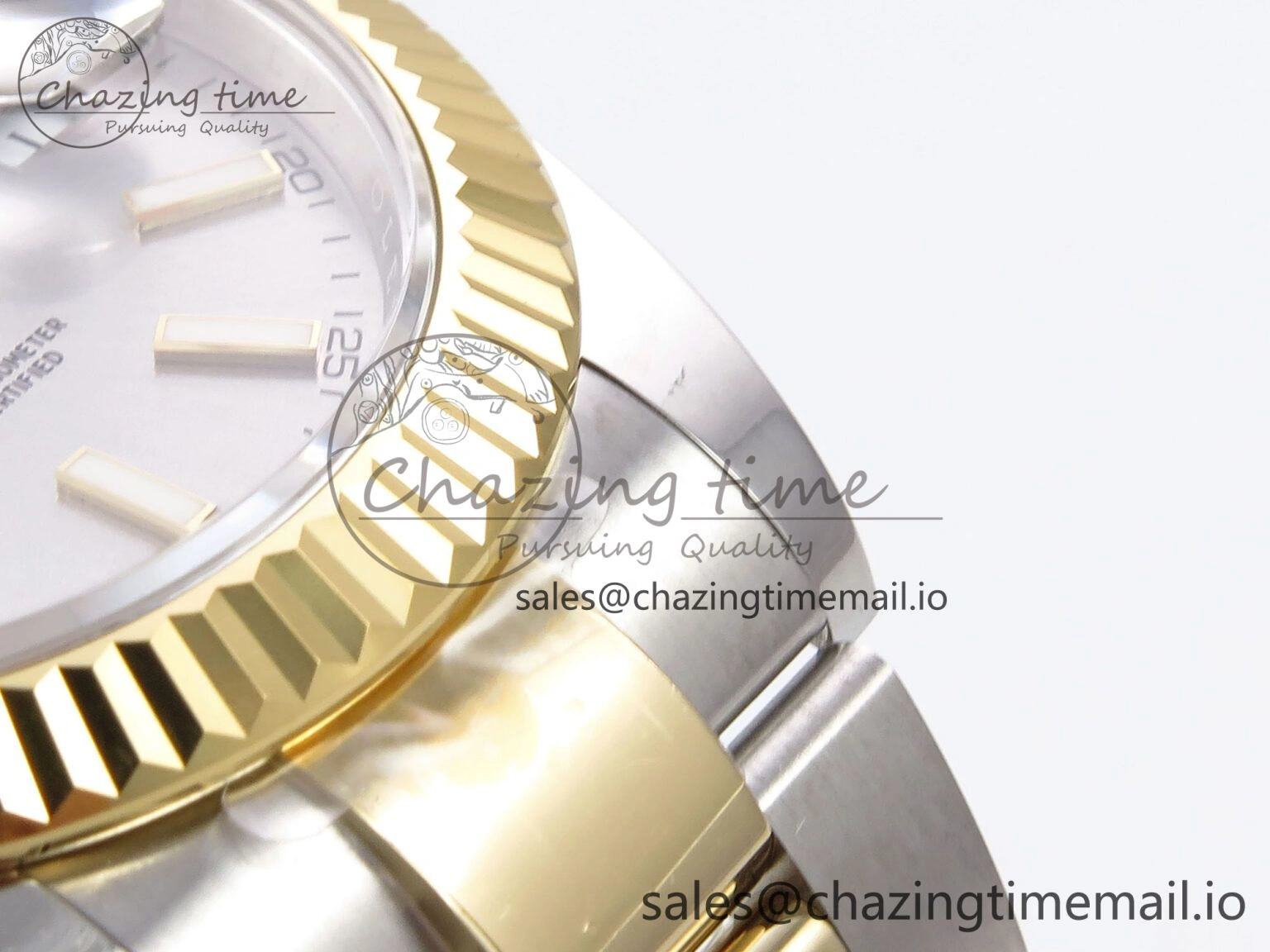 DateJust 41 126333 EWEF Best Edition Silver Stick Dial on SS YG Oyster Bracelet A Casual 975