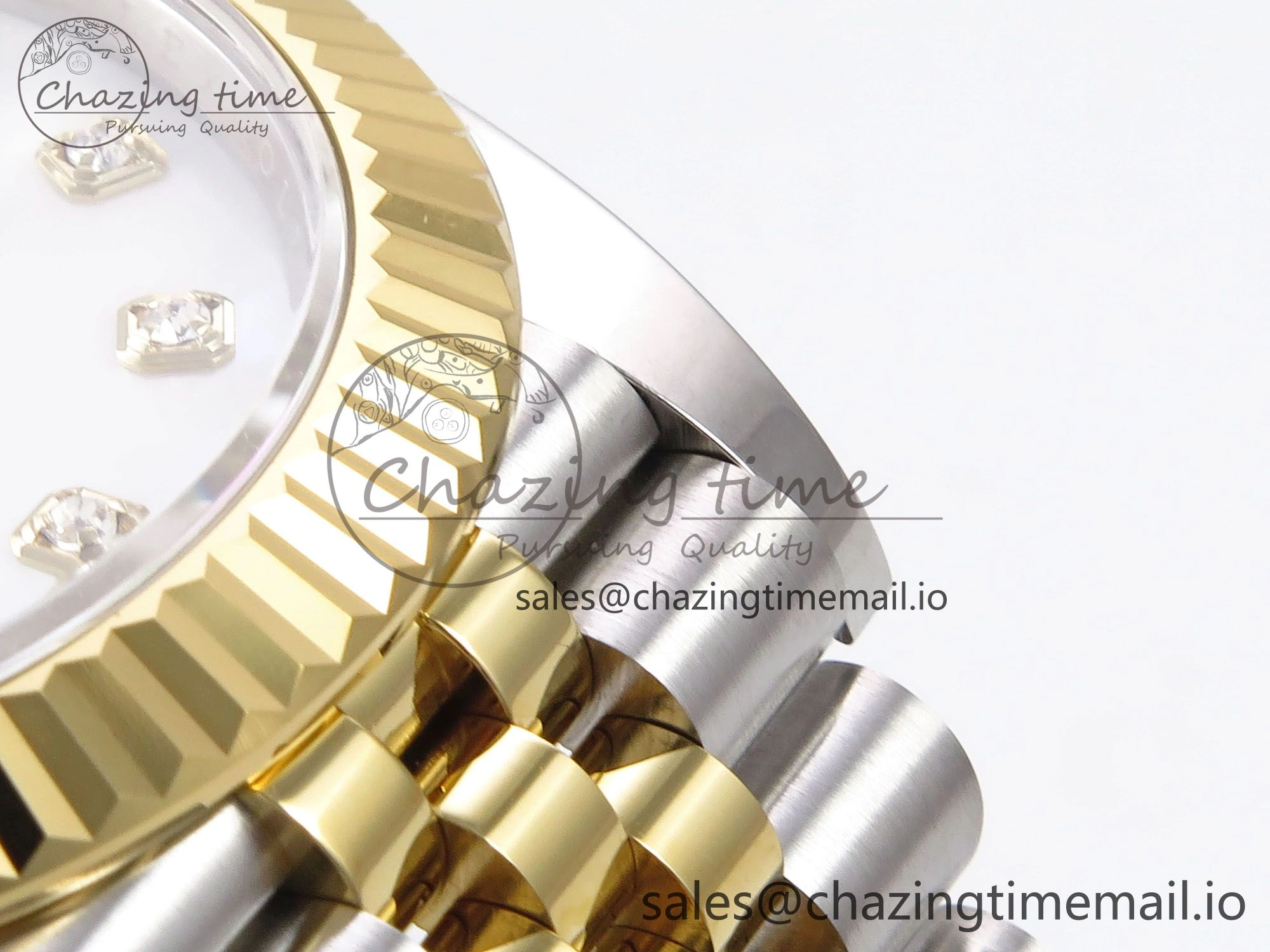 SunProtective DateJust 41 126333 EWEF Best Edition White MOP Dial on SS YG Jubilee Bracelet A 991