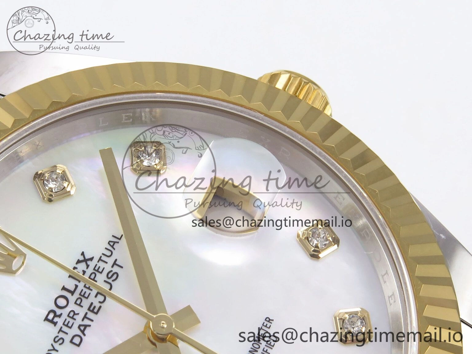 FlexibleFit DateJust 41 126333 EWEF Best Edition White MOP Dial on SS YG Oyster Bracelet A 970