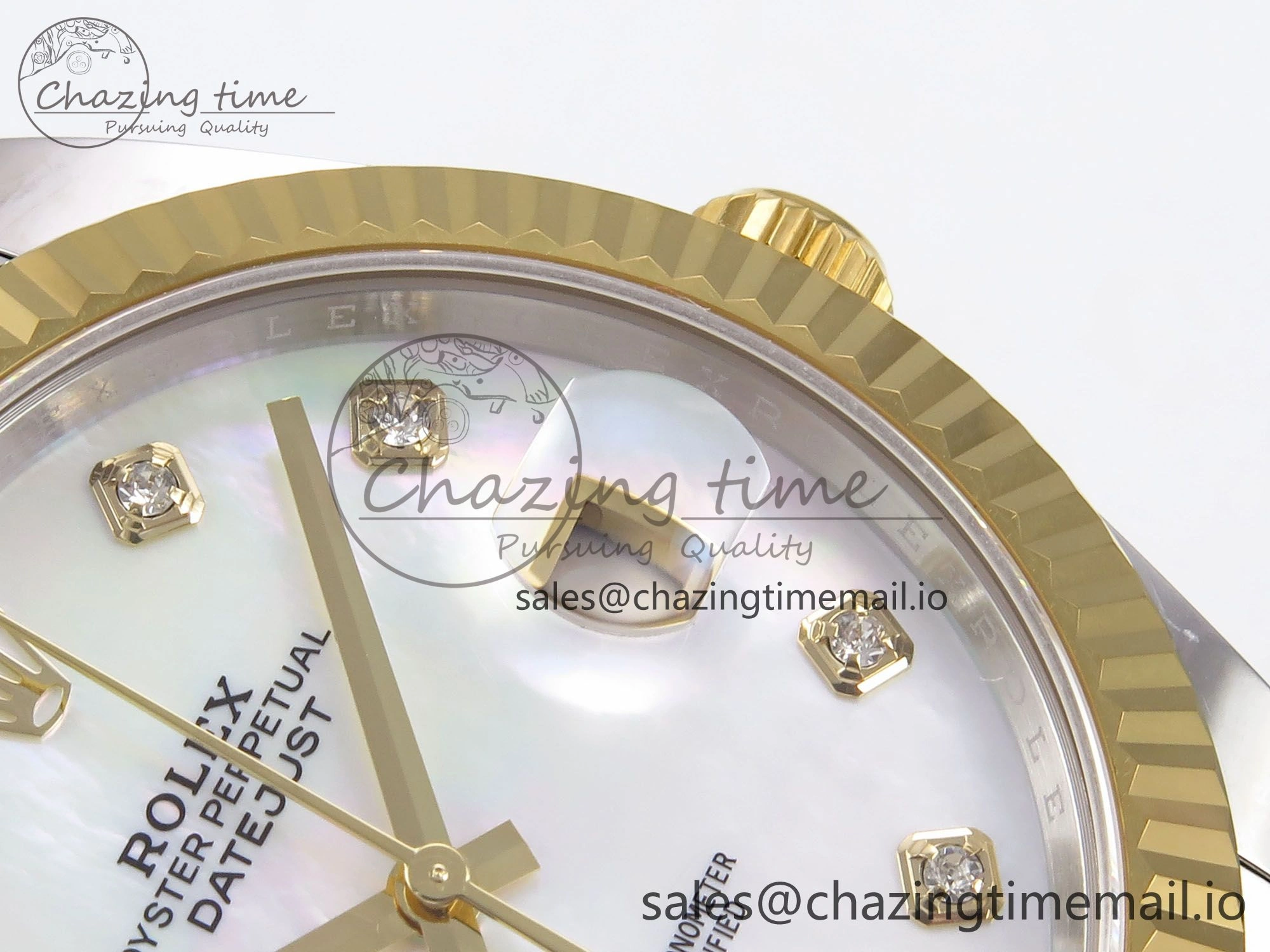 FlexibleFit DateJust 41 126333 EWEF Best Edition White MOP Dial on SS YG Oyster Bracelet A 970