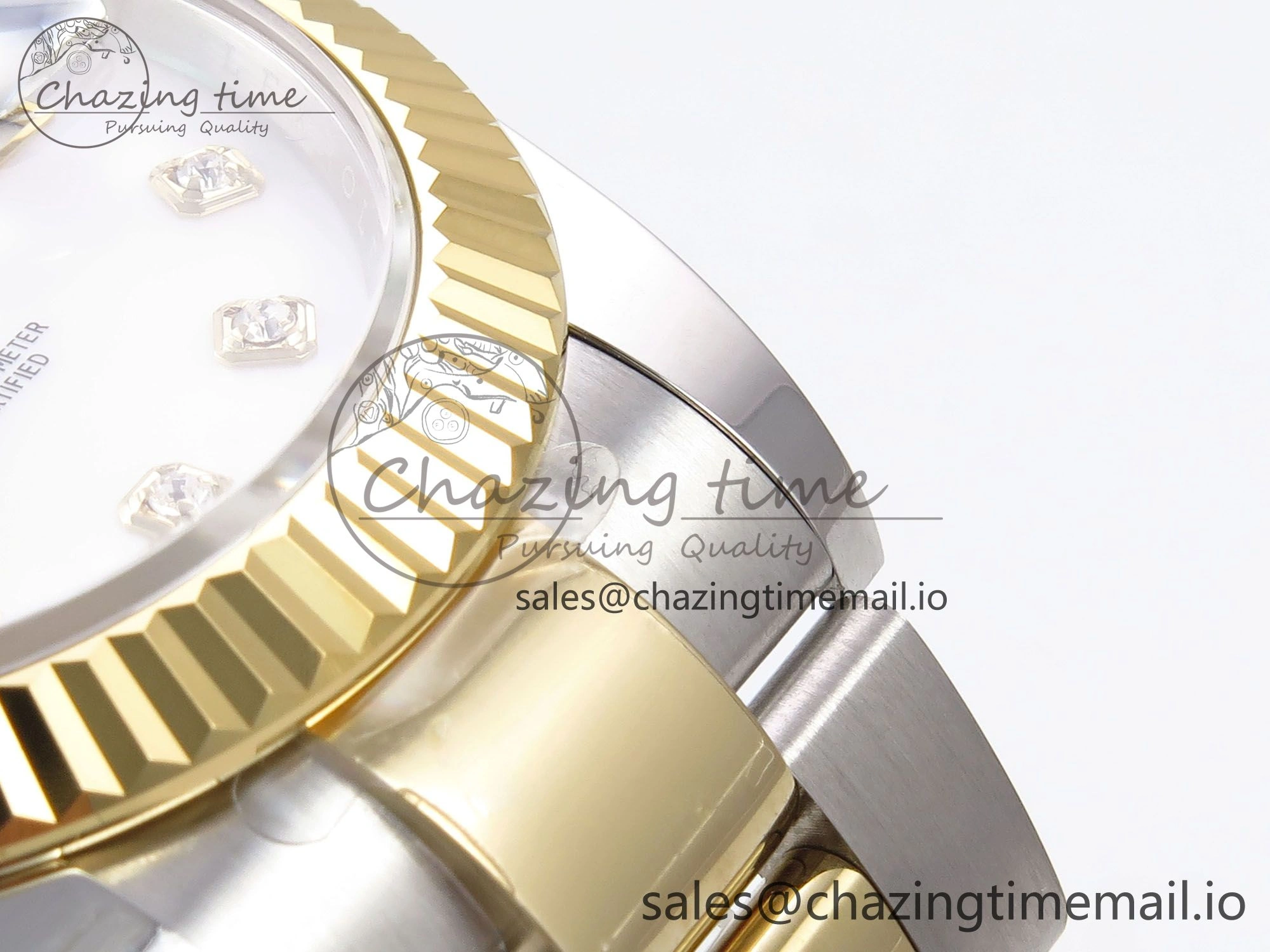 FlexibleFit DateJust 41 126333 EWEF Best Edition White MOP Dial on SS YG Oyster Bracelet A 970