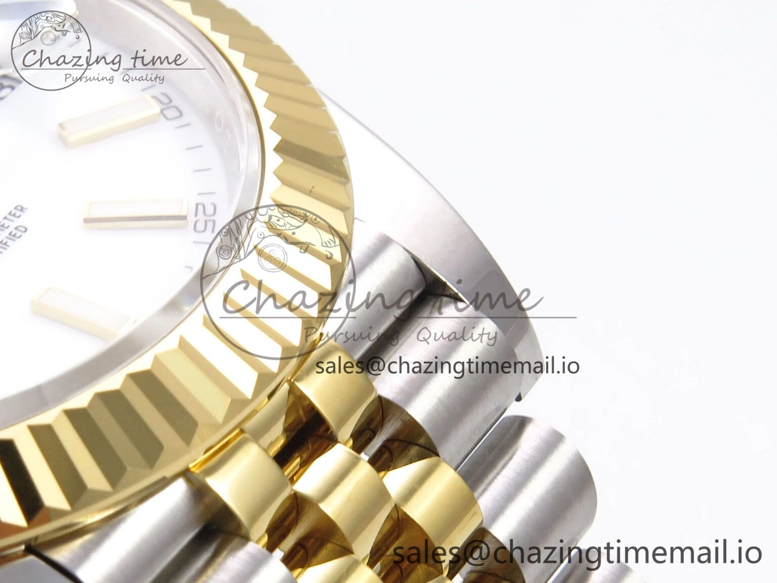 DateJust 41 126333 EWEF Best Edition White Stick Dial on SS YG Jubilee Bracelet A Unique 985