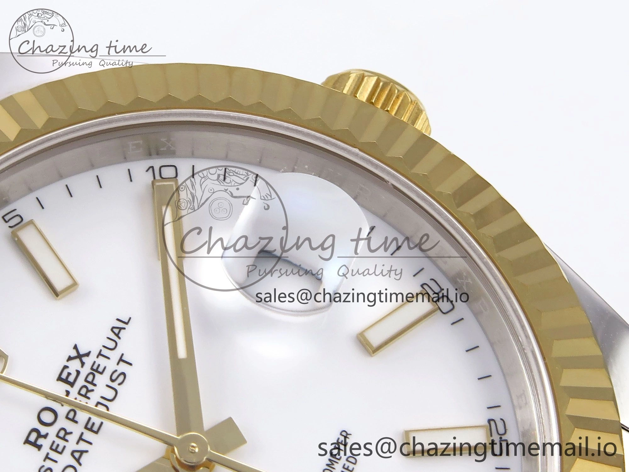 AllSeason DateJust 41 126333 EWEF Best Edition White Stick Dial on SS YG Oyster Bracelet A 972