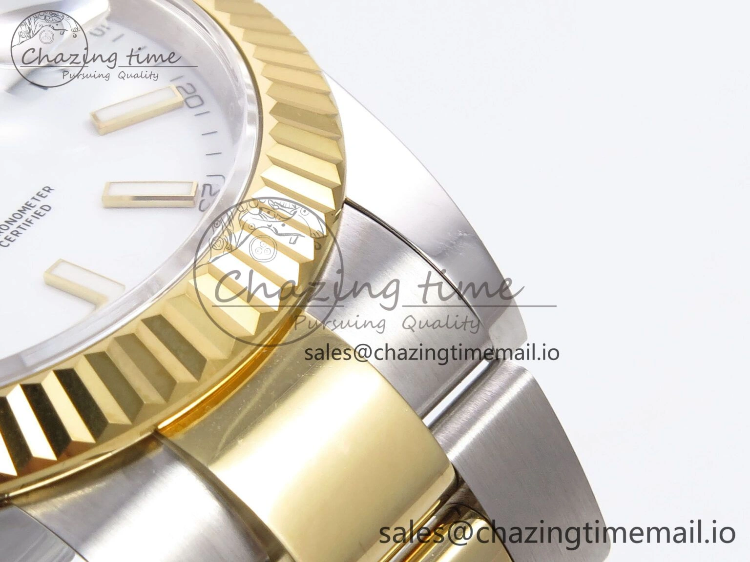 AllSeason DateJust 41 126333 EWEF Best Edition White Stick Dial on SS YG Oyster Bracelet A 972