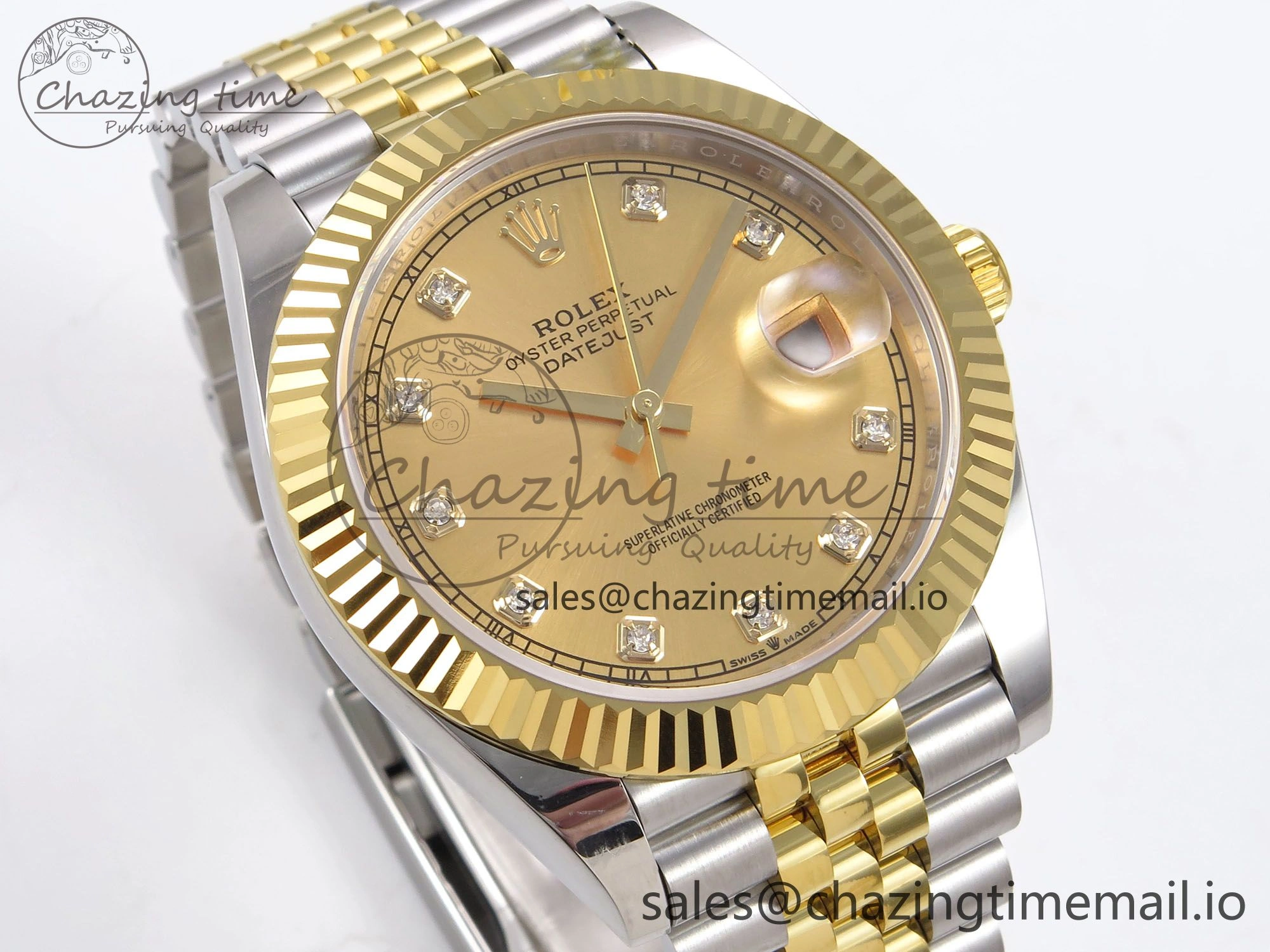 DateJust 41 126333 EWEF Best Edition YG Diamonds Dial on SS YG Jubilee Bracelet A Compact 987