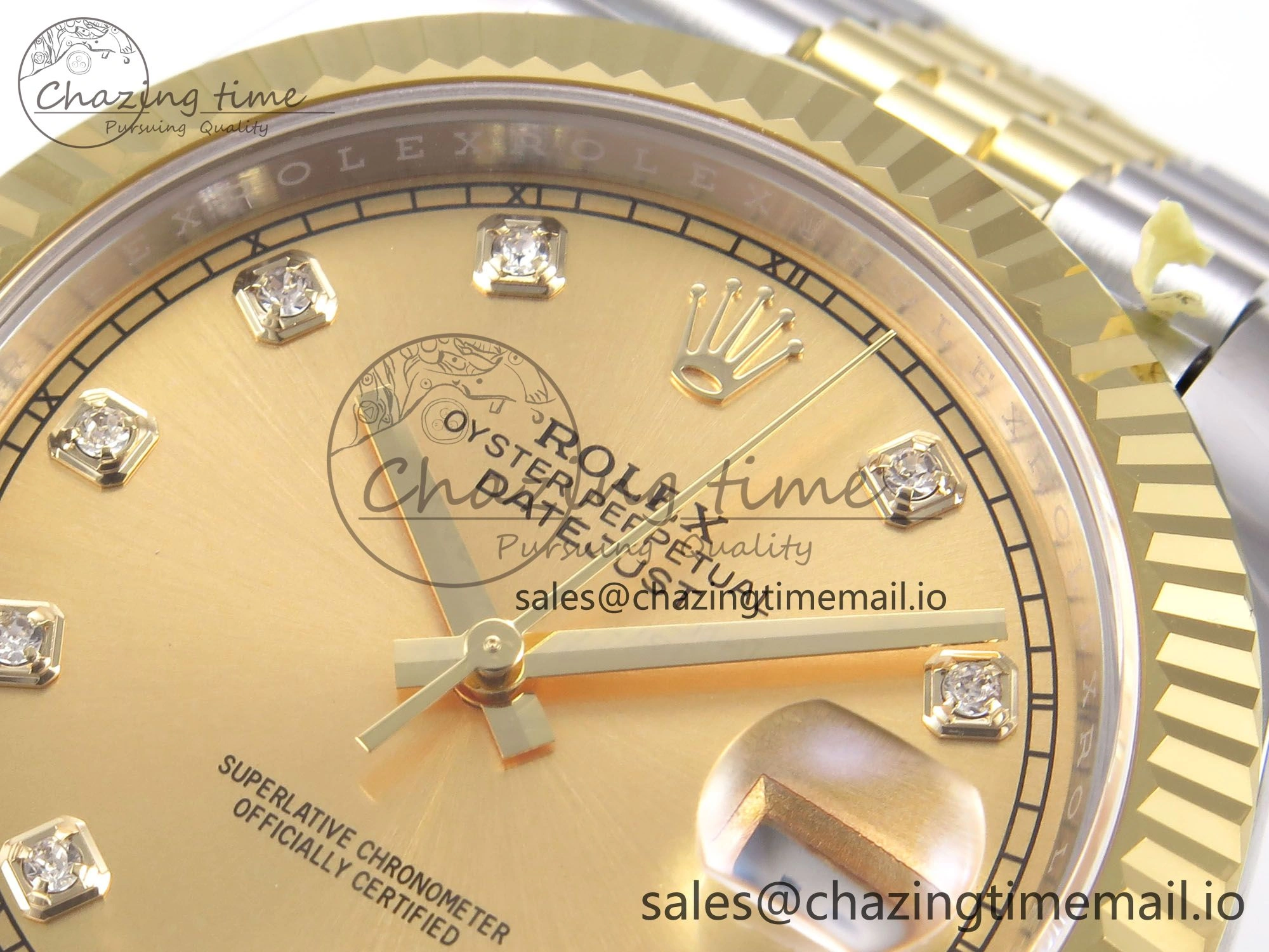 DateJust 41 126333 EWEF Best Edition YG Diamonds Dial on SS YG Jubilee Bracelet A Compact 987