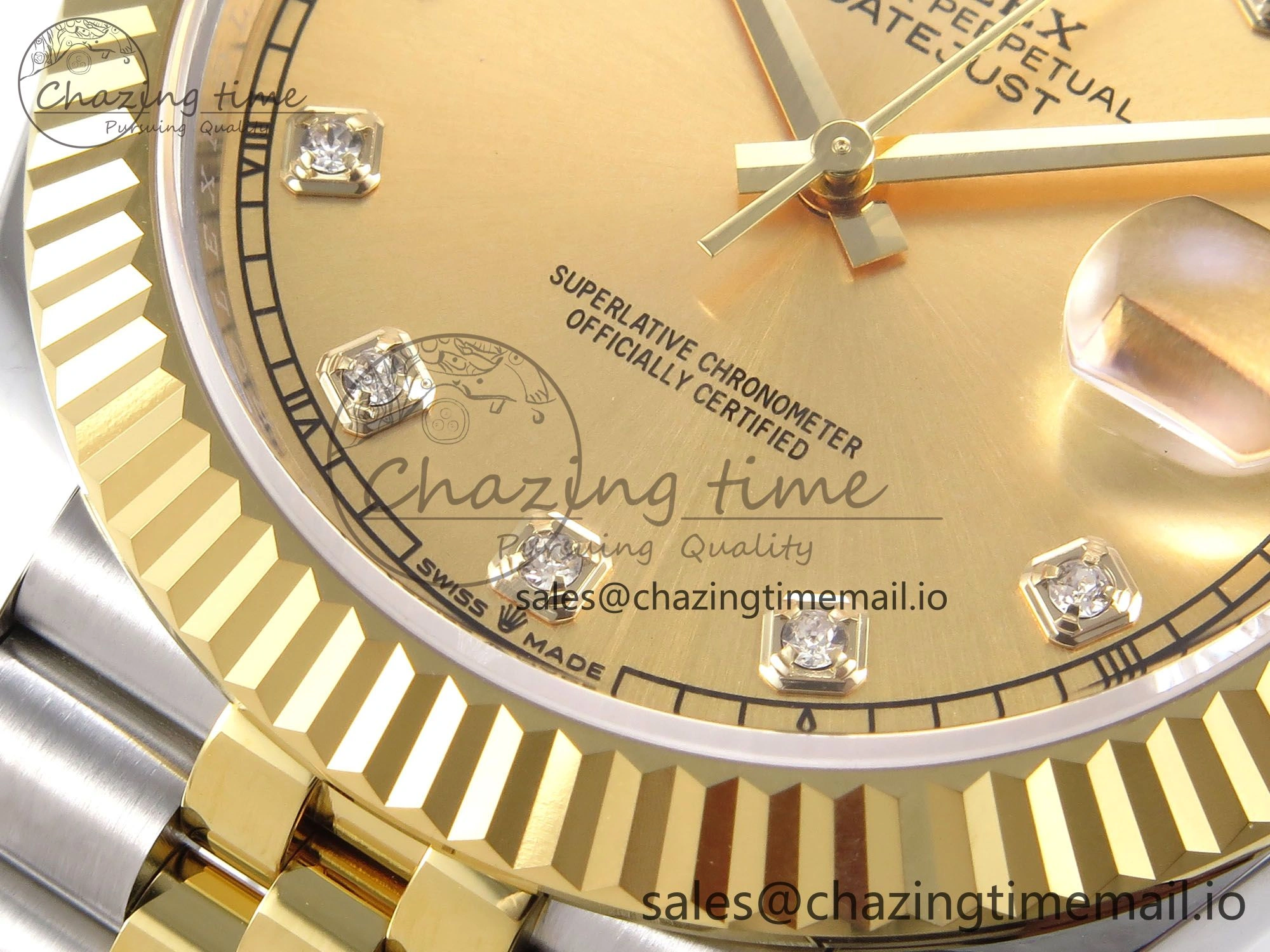 DateJust 41 126333 EWEF Best Edition YG Diamonds Dial on SS YG Jubilee Bracelet A Compact 987